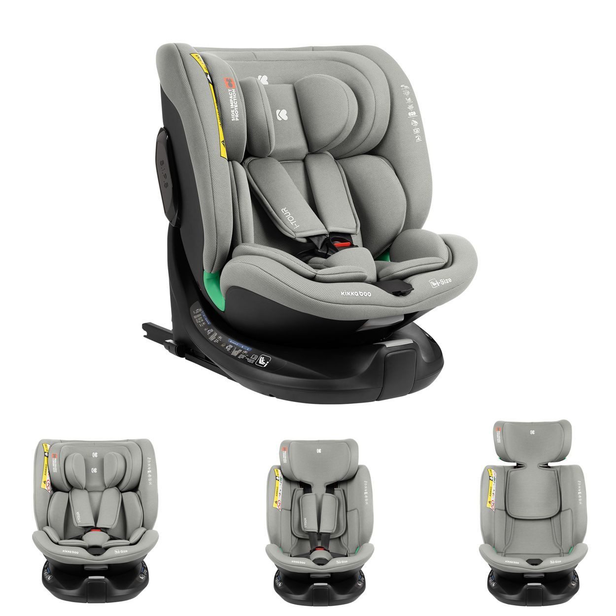 Kikkaboo Autokindersitz Kindersitz i-Tour i-Size, ab: 0, bis: 12, (40-150 cm) Gruppe 0+/1/2/3, Isofix, drehbar