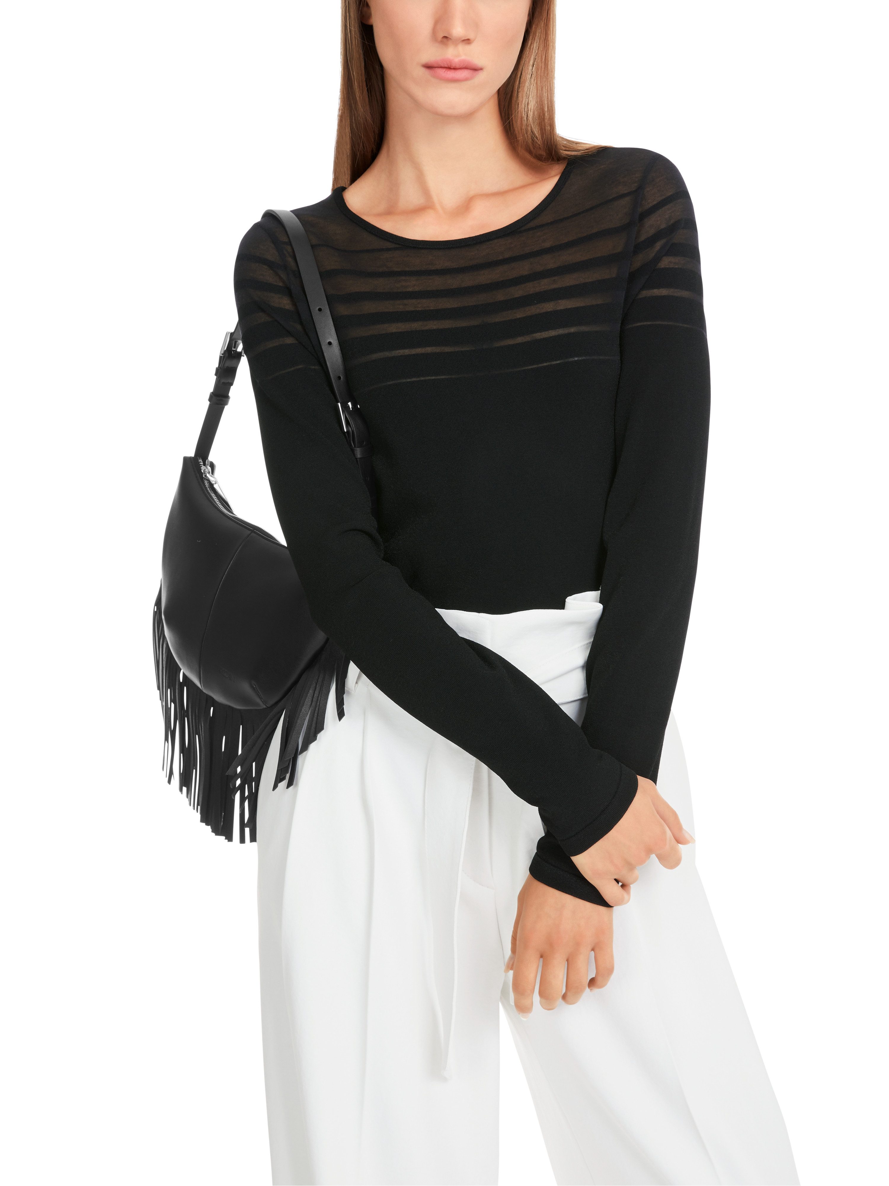 Rundhalspullover "Butterfly's Diary" Premium Damenmode