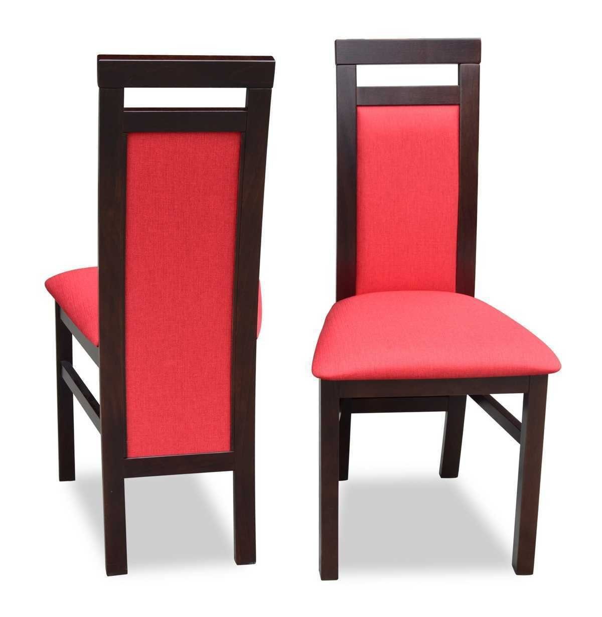 JVmoebel Stuhl Lehnstuhl Sessel (1 Stuhl Braun/Rot Armlehnen Holz St) Textil ohne Neu Polster Holz