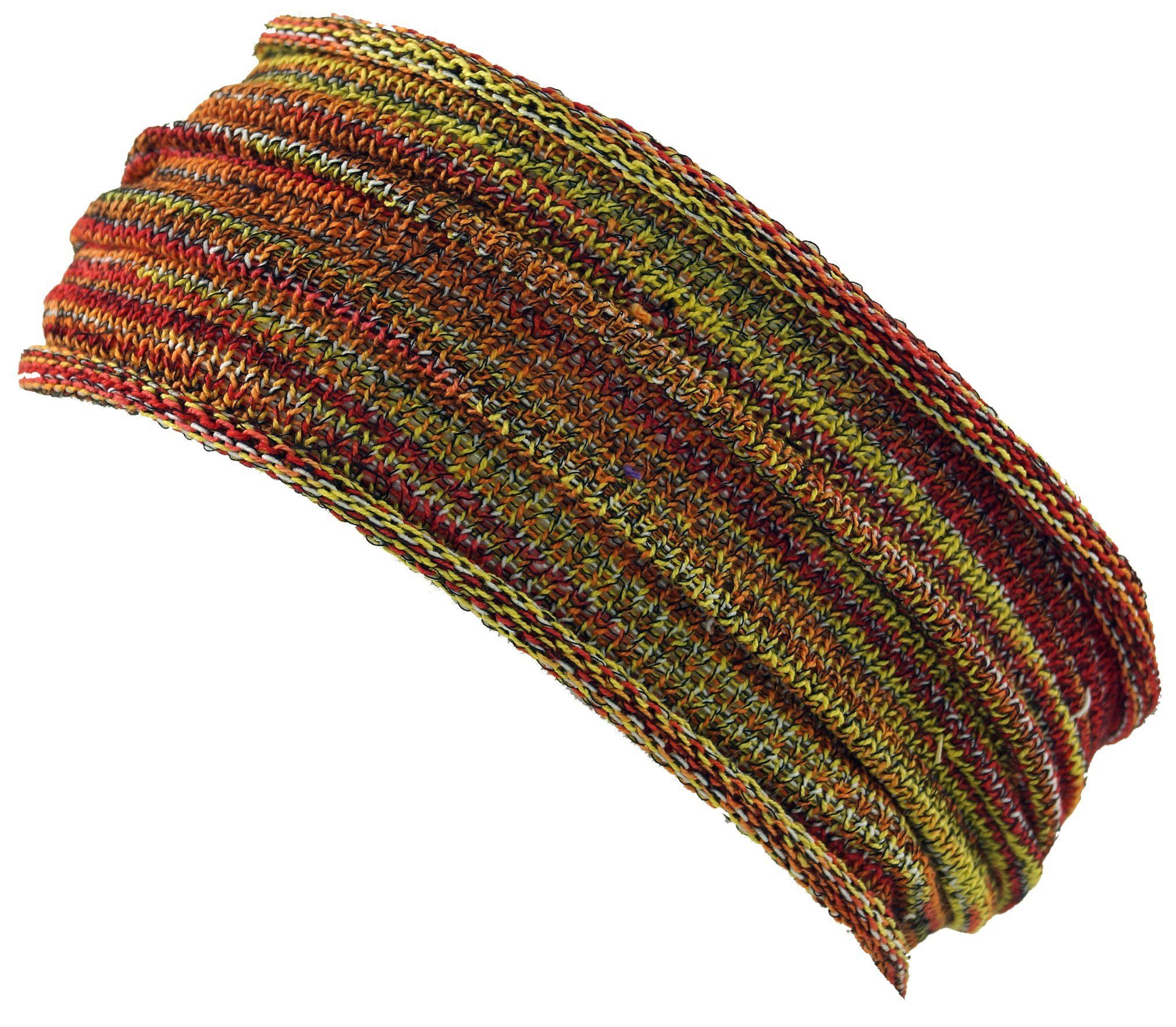 Guru-Shop Stirnband Magic Hairband, Dread Wrap, Schlauchschal,.. Haarband rot/gelb