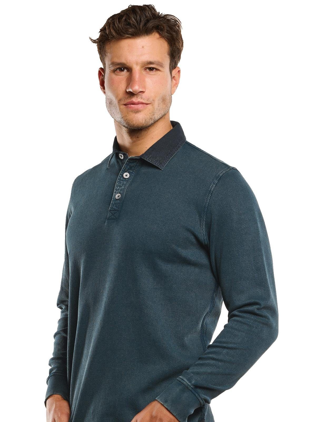 Engbers Langarm-Poloshirt Langarm-Shirt mit Polo-Kragen