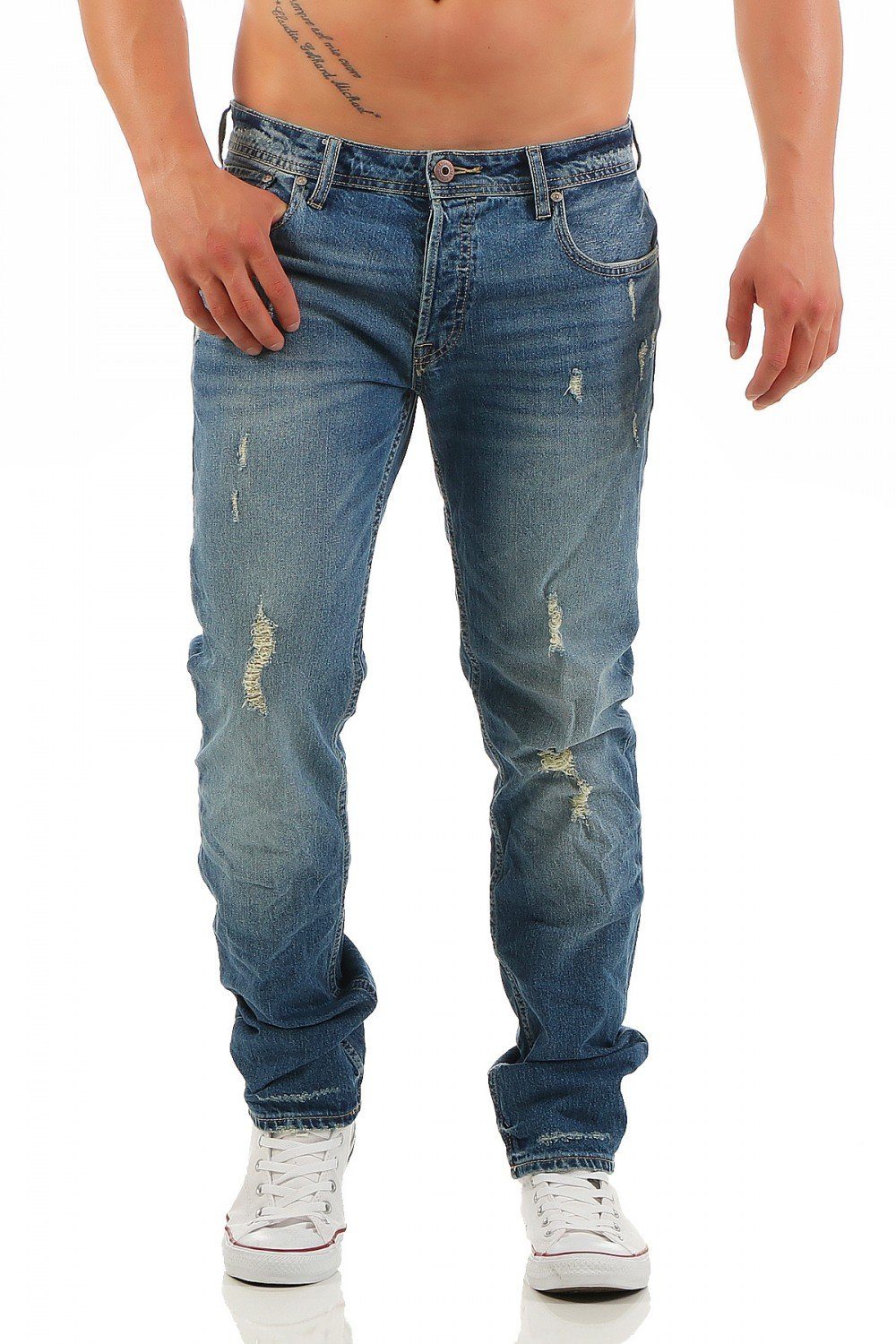 Slim-fit-Jeans Jack & Jones Tim Original CR 004 Slim Fit Herren Jeans