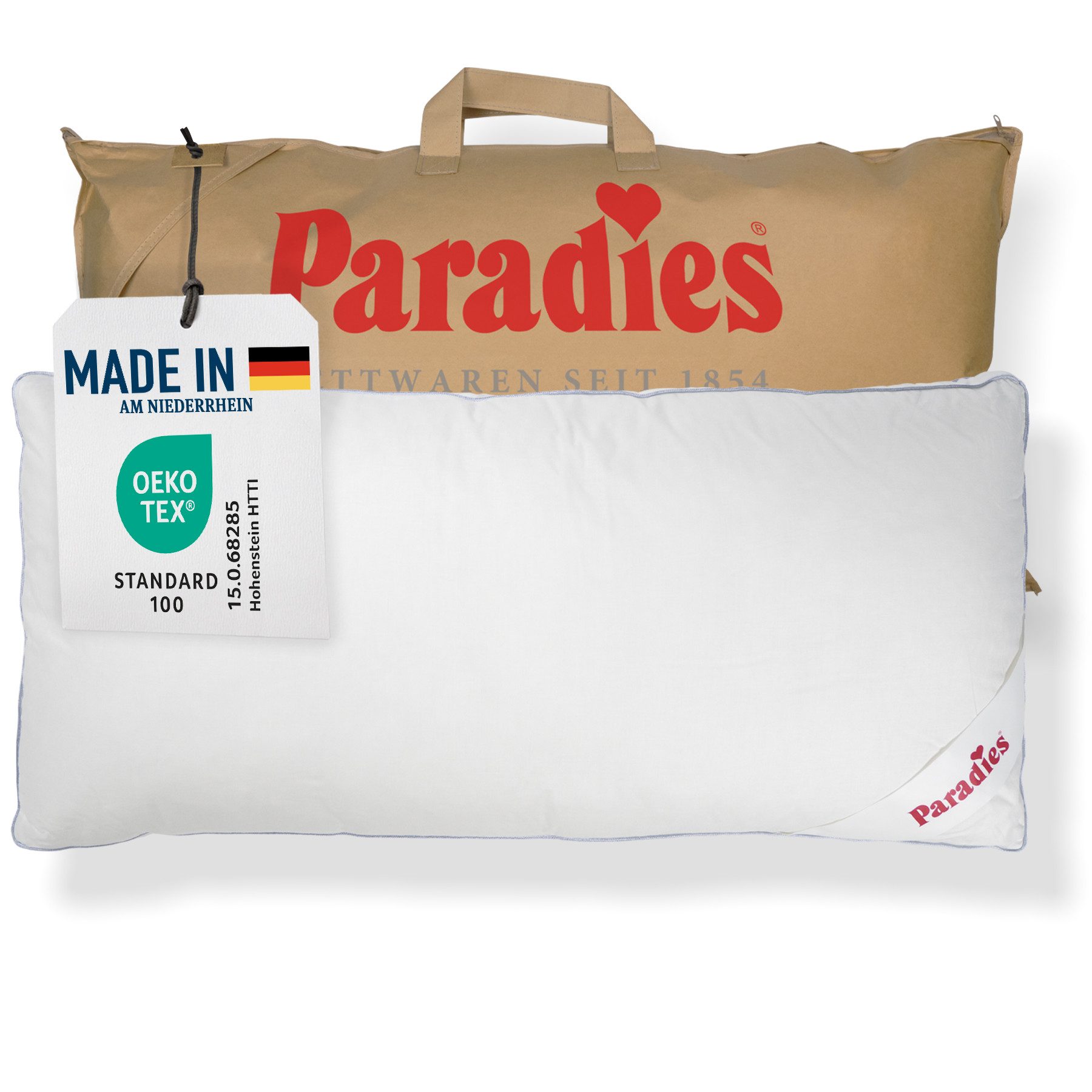 Paradies Kopfkissen Softy Top Bio, Füllung: 100% Polyester, Bezug: 100% Bio günstig online kaufen