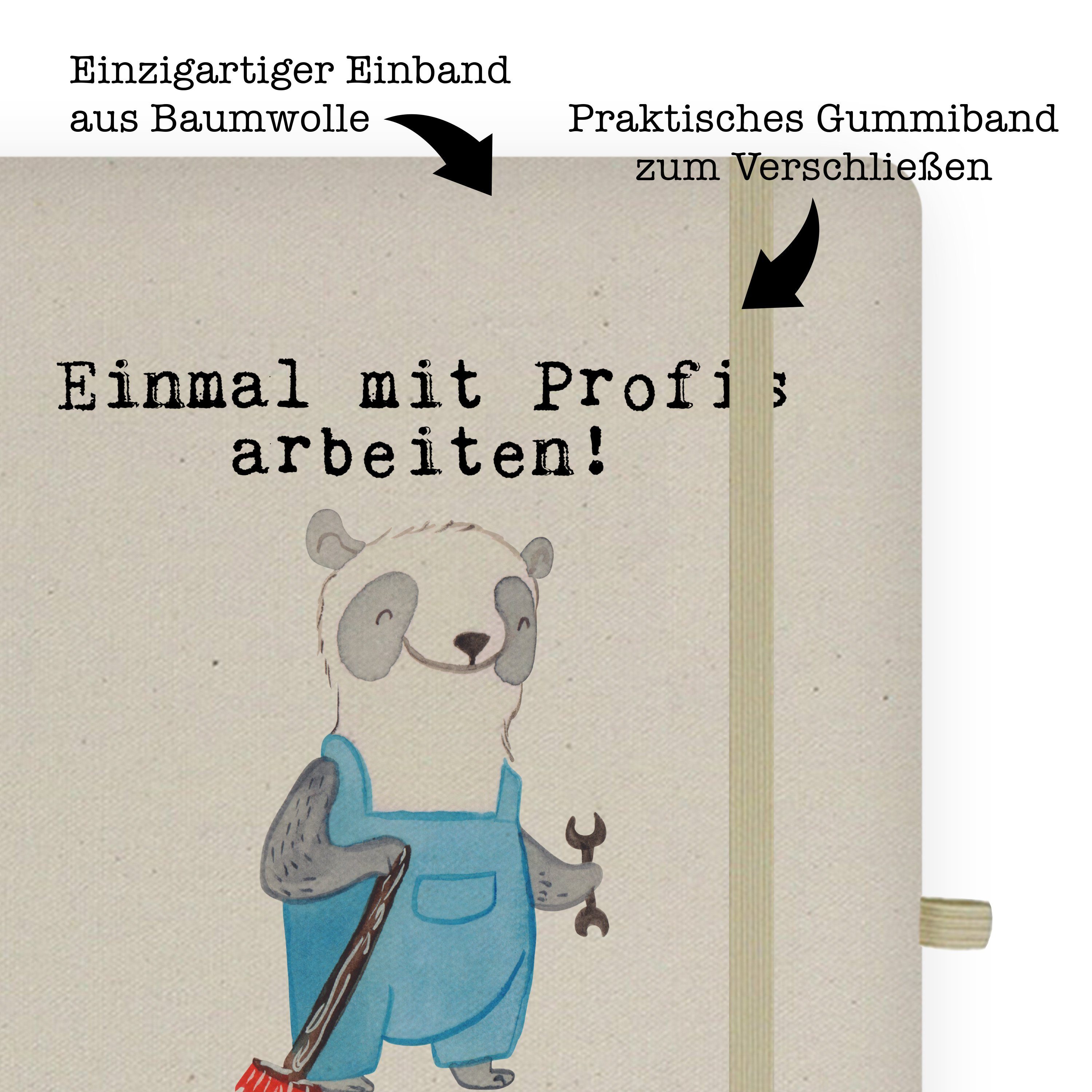Transparent Panda & - Notizbuch Hausmeister Mrs. Geschenk, Journal, - Mr. Panda aus & Leidenschaft Mr. Skizz Mrs.
