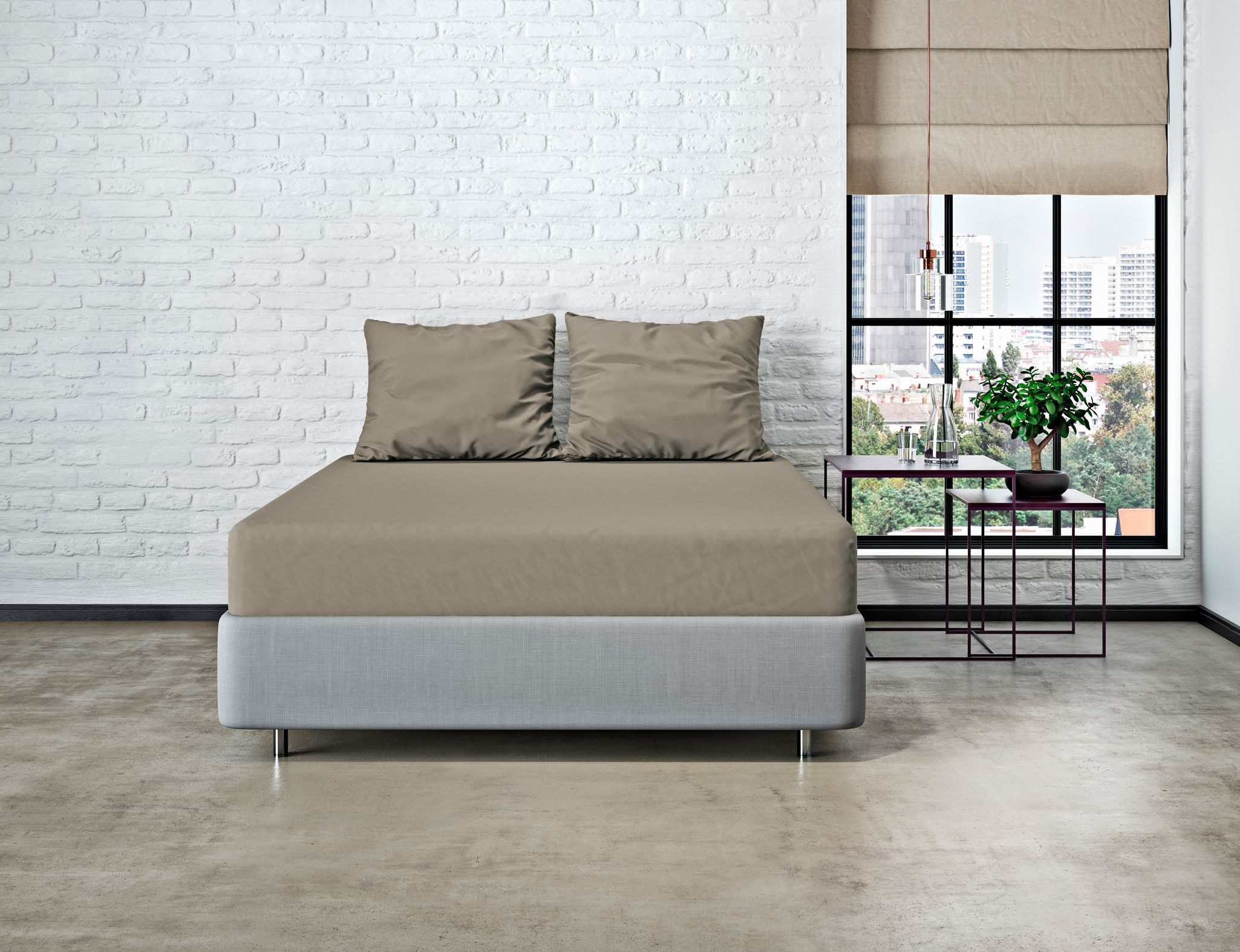 mistral home Spannbettlaken Spannbettlaken Mistral Home Perkal Uni Bettlake günstig online kaufen