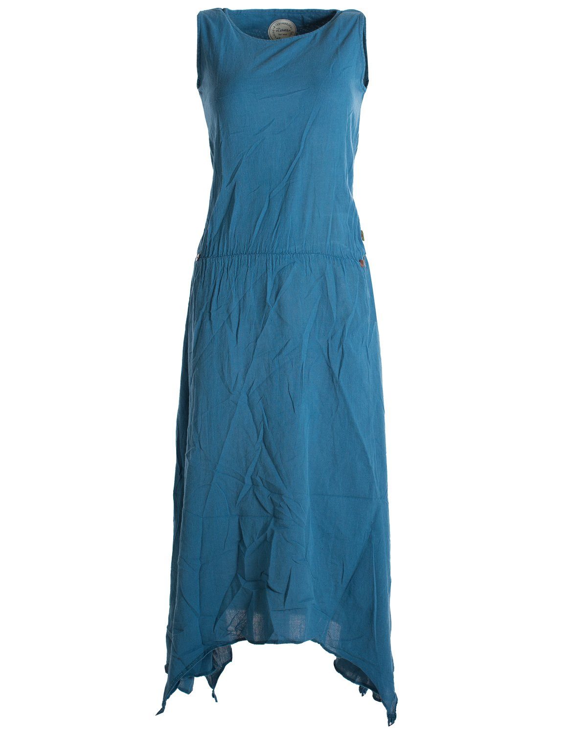 Vishes Maxikleid Ärmelloses Lagenlook Kleid zum Hochbinden Elfen, Hippie, Ethno, Goa Style