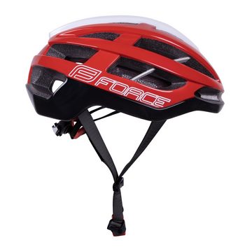 FORCE Fahrradhelm Helm FORCE LYNX. blk-red-white. L-XL