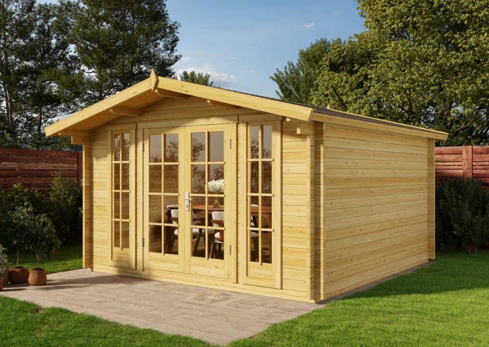 Thumbnail - Alpholz Gartenhaus Holz Westerwald-44, BxT: 404x422 cm