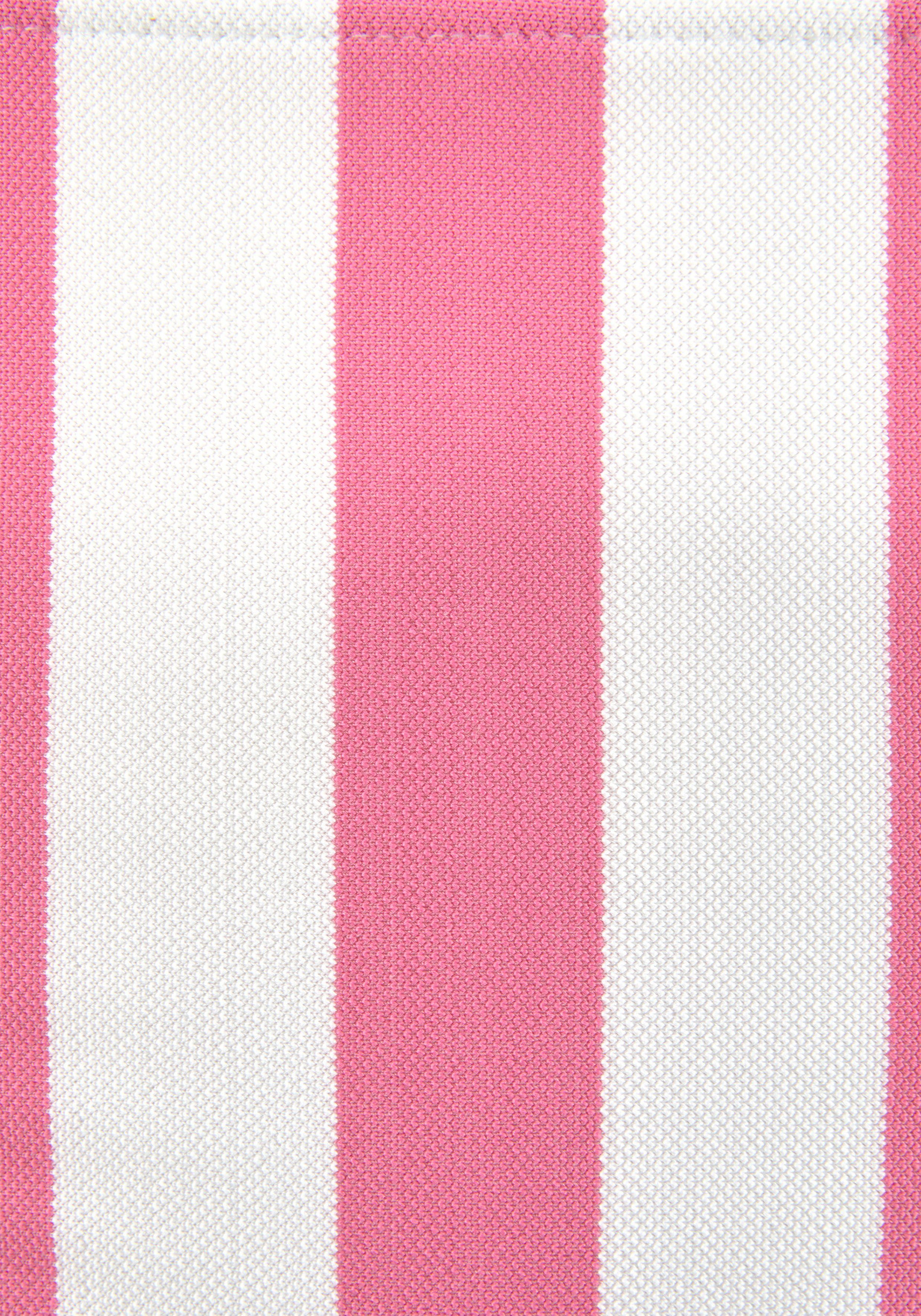 rosa-weiß Venice Triangel-Bikini Beach gewebten mit Streifen