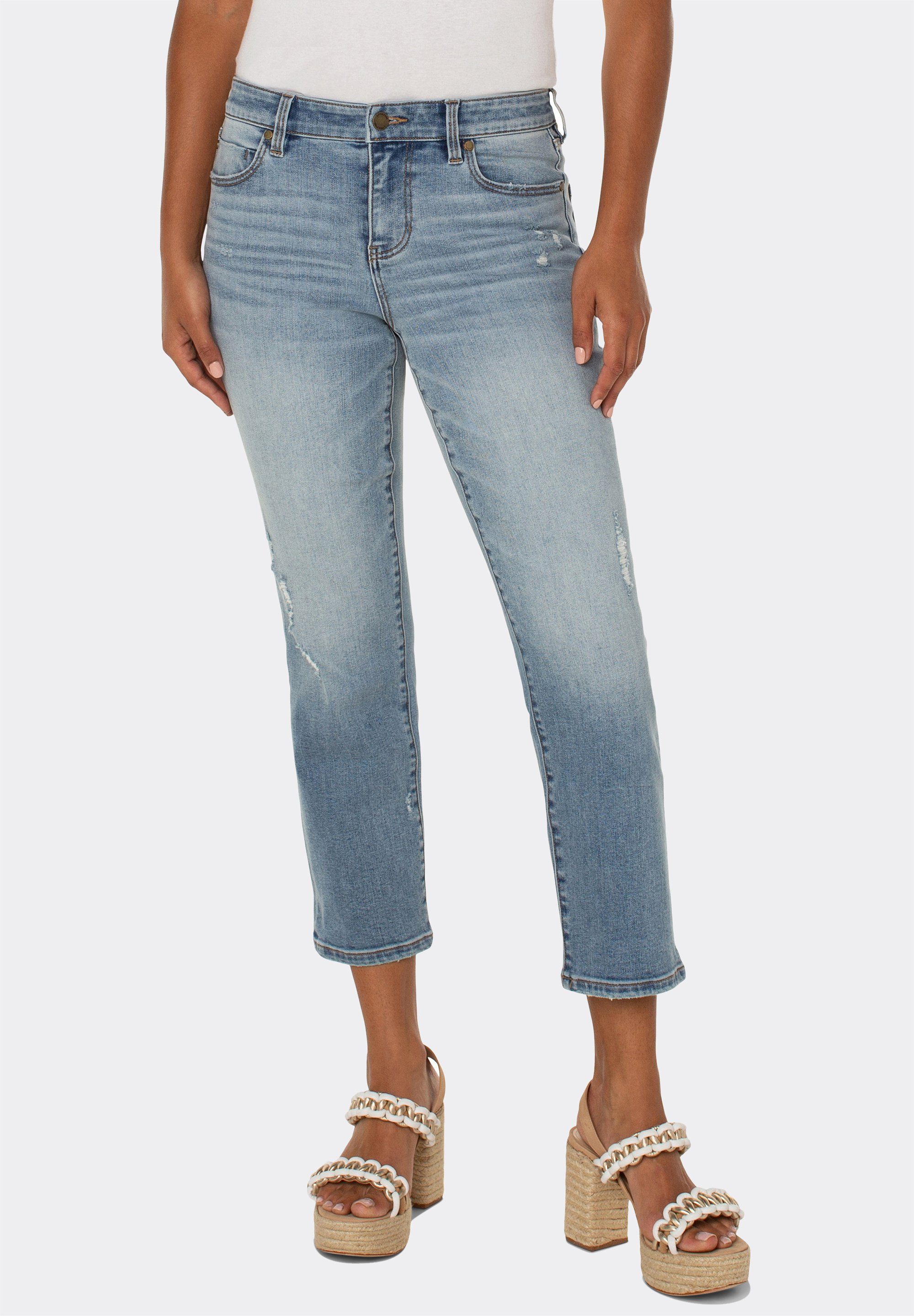 Liverpool 7/8-Jeans Kennedy Crop Straight Stretchy und komfortabel