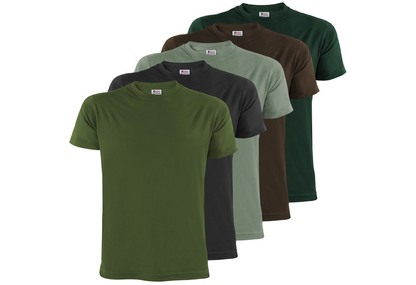 ALPIDEX Rundhalsshirt ALPIDEX T-Shirts Herren 5er Set Rundhals – in vielen Farben & Größen