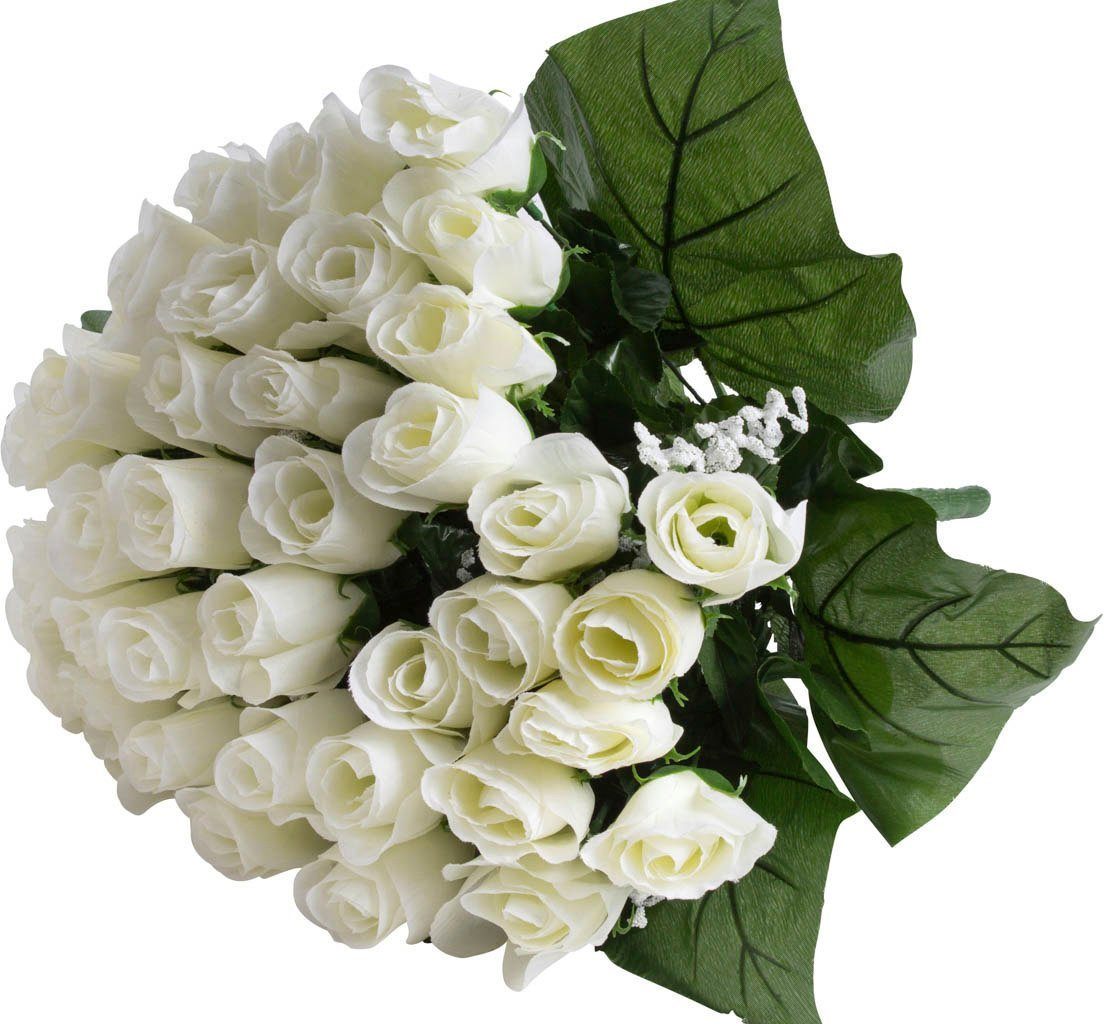 Kunstblume Rosenstrauß mit 36 Rosen, Botanic-Haus, Höhe 45 cm