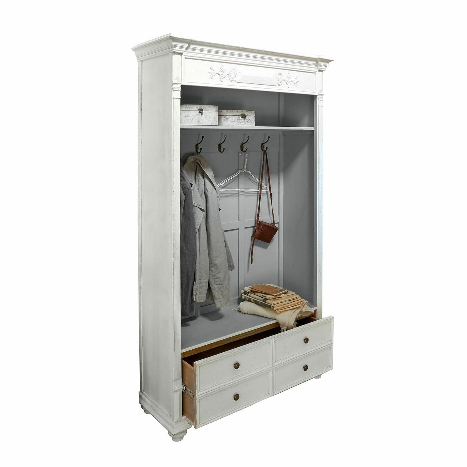 Mirabeau Garderobe Garderobe Étourville antikweiß/antikgrau