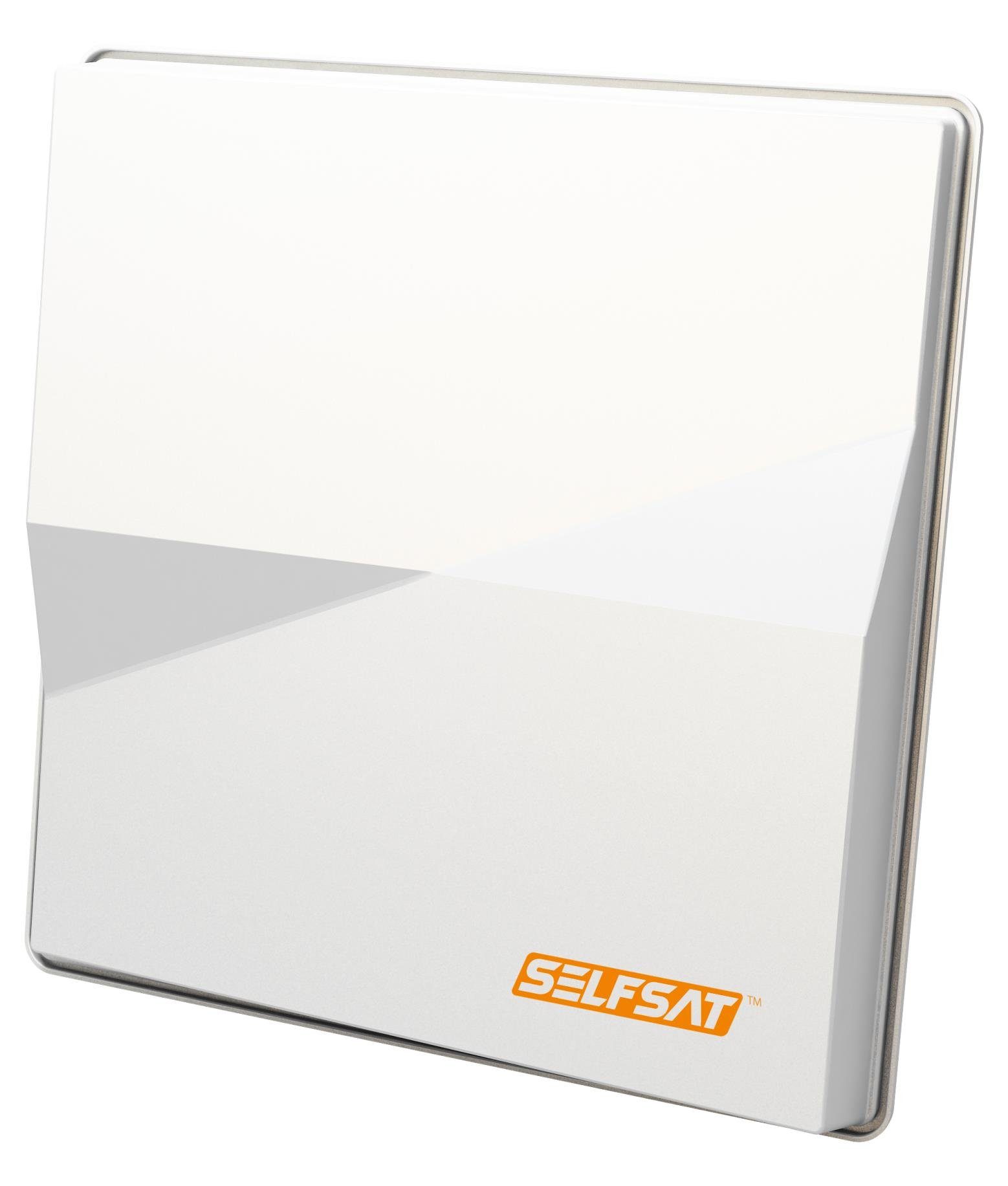 SELFSAT H50M Single Antennen-Set für 2 Satelliten (ASTRA / Hotbird) - Flachantenne