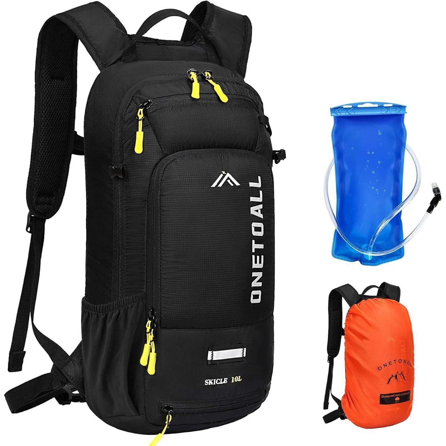 Fahrradrucksack Fahrradrucksack 10L mit Helmnetz, Regenschutz, wasserdicht