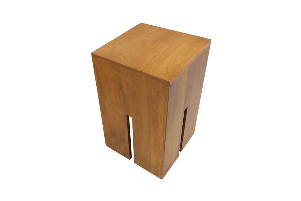 riess-ambiente Beistelltisch CASTLE 45cm braun - Mango-Massivholz, honey finish, Handgefertigt (Einzelartikel, 1-St), Kombinierbarer Couchtisch - ideal für Wohn- und Esszimmer oder Loft
