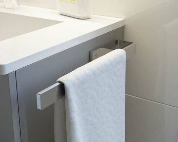 einfachgutemoebel Aufsatzwaschbecken Qualitäts Handtuchhalter Bath-O-Line, 380mm einarmig Paar, chrom (1-St., SET enthält: Handtuchhalter, Befestigungsmaterial)