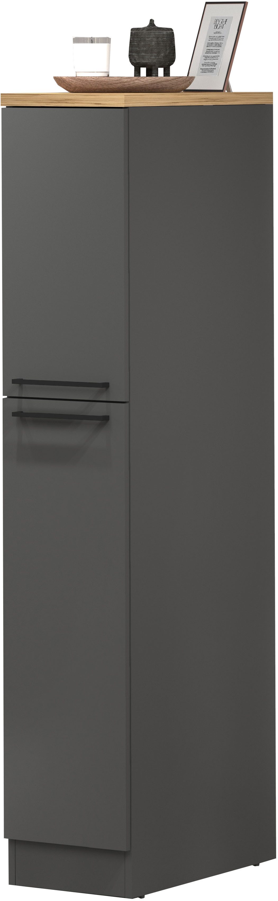 KOCHSTATION Apothekerschrank KS-Sole Breite 30 cm, 2 Auszüge, 4 Fächer