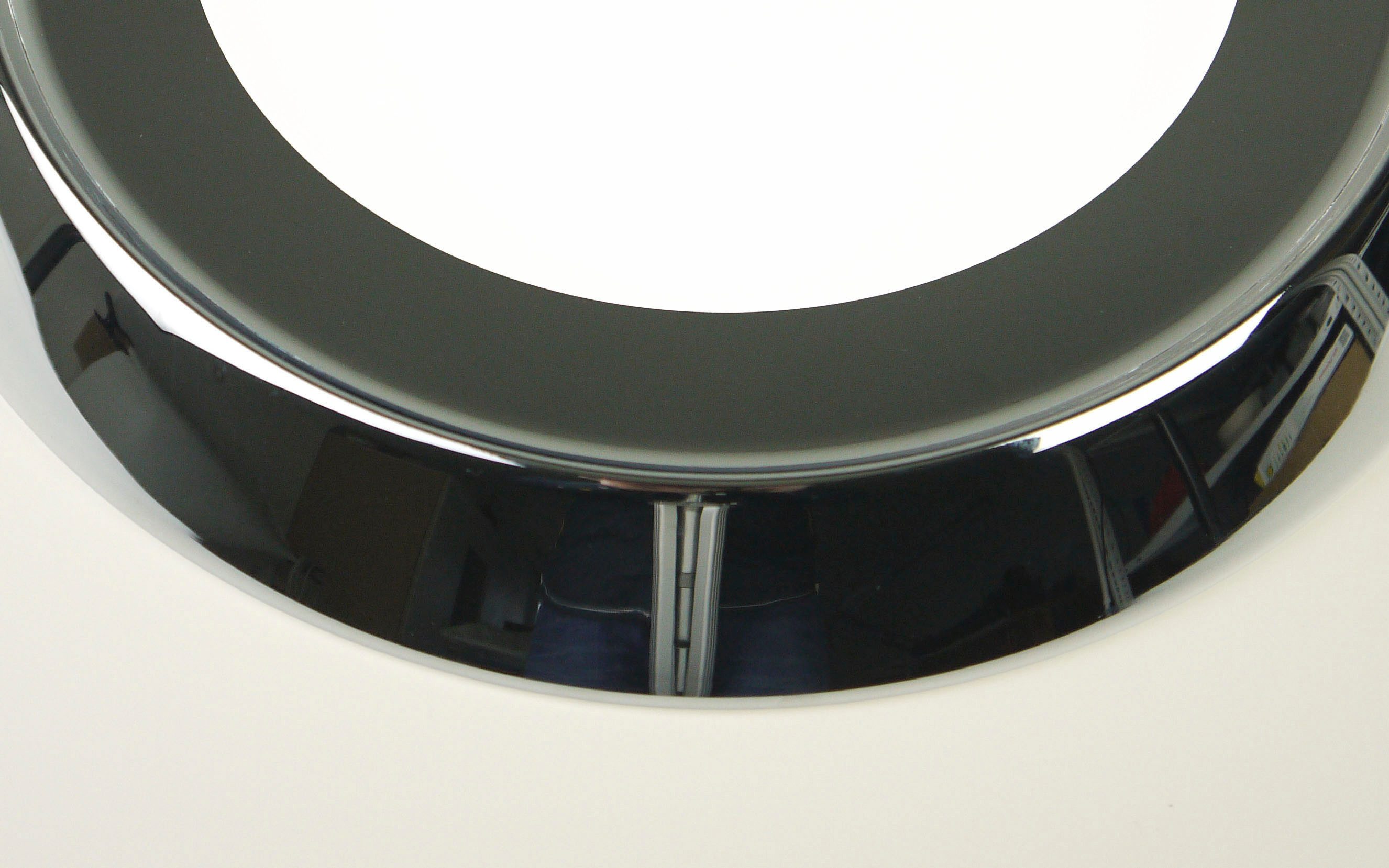 niermann Deckenleuchte Opal matt, Dekorring Chrom, HF Sensor