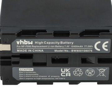 vhbw kompatibel mit Aputure AMARAN ALH-198C CRI 95+, AMARAN AL-F7 CRI 95+ Kamera-Akku Li-Ion 10400 mAh (7,4 V)