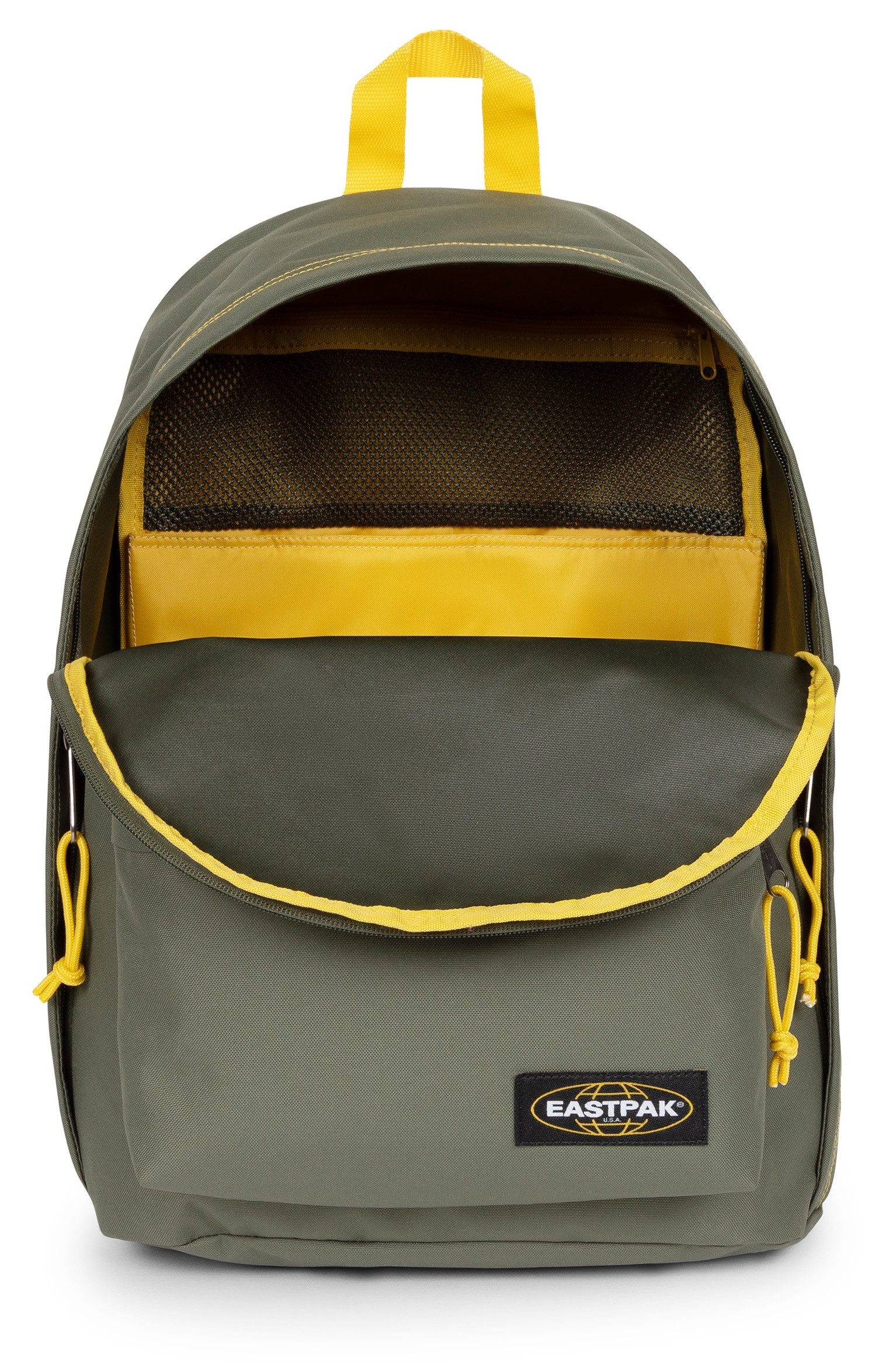 Eastpak Freizeitrucksack OUT OF OFFICE, Unisex Schulrucksack, Businessrucksack mit Logo-Aufnäher