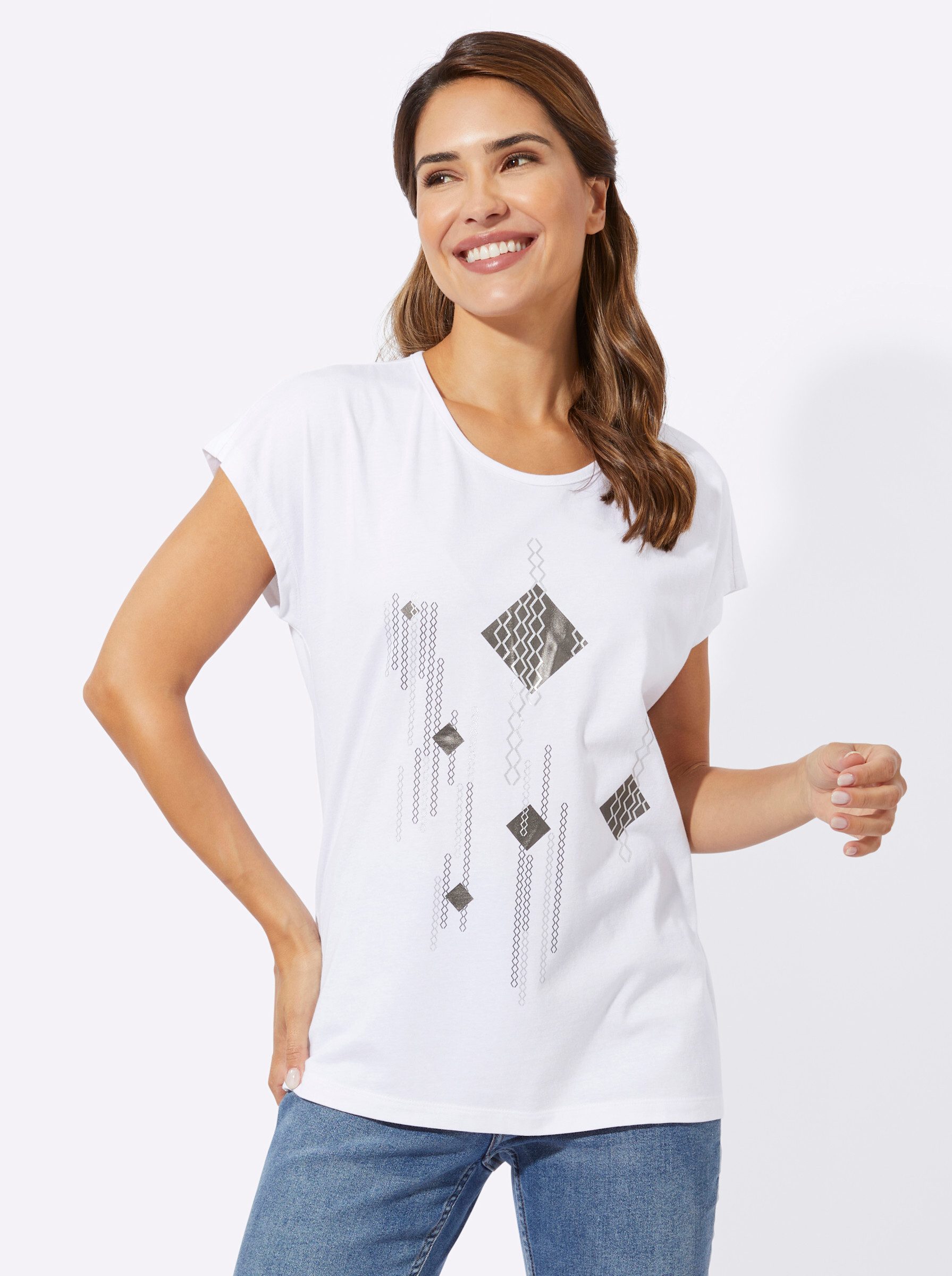 Sieh an! T-Shirt Kurzarmshirt . günstig online kaufen