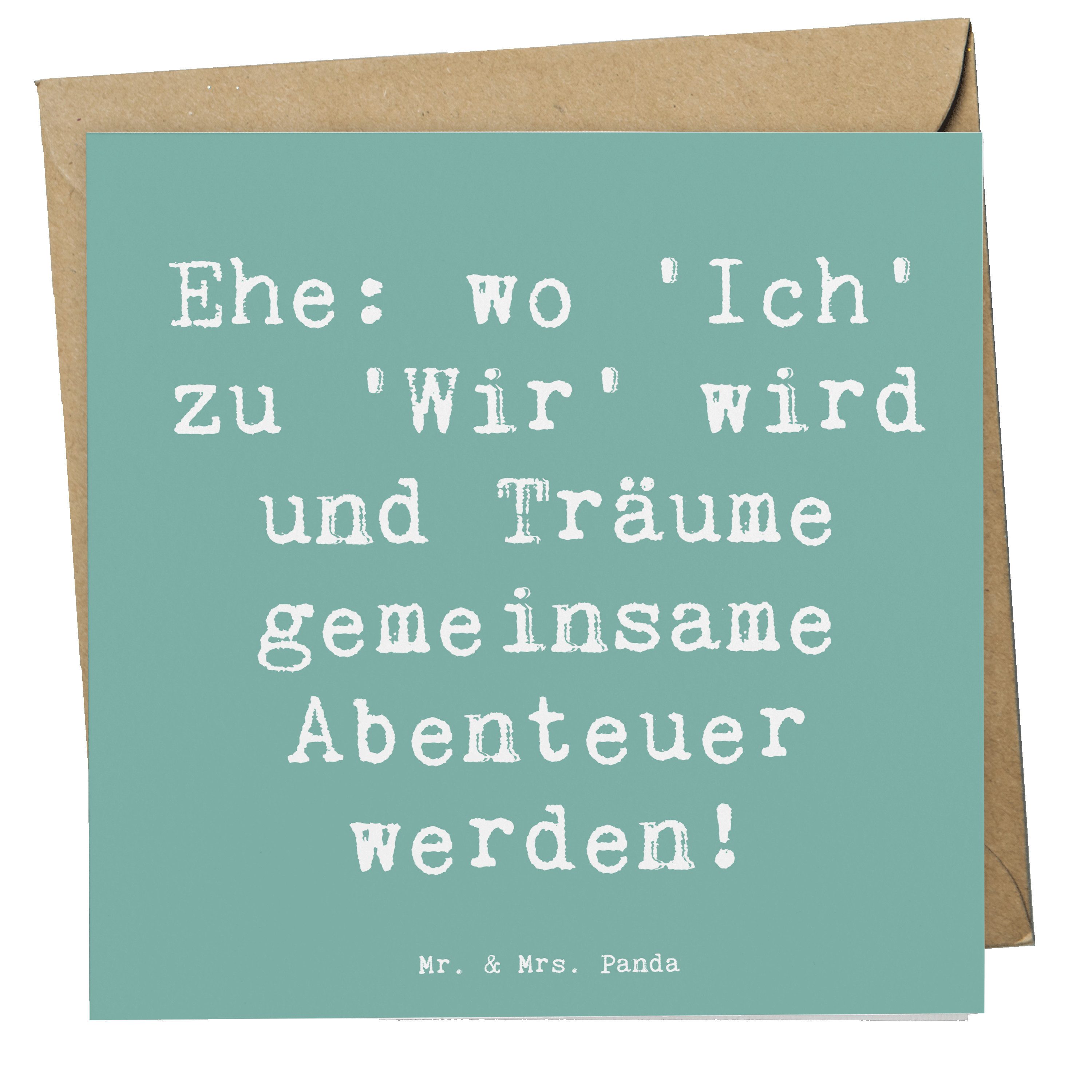 Grußkarte Hochzeitsfeier Abenteuer - Meeresbrise - Geschenk, Hochzeitstag, Hoch