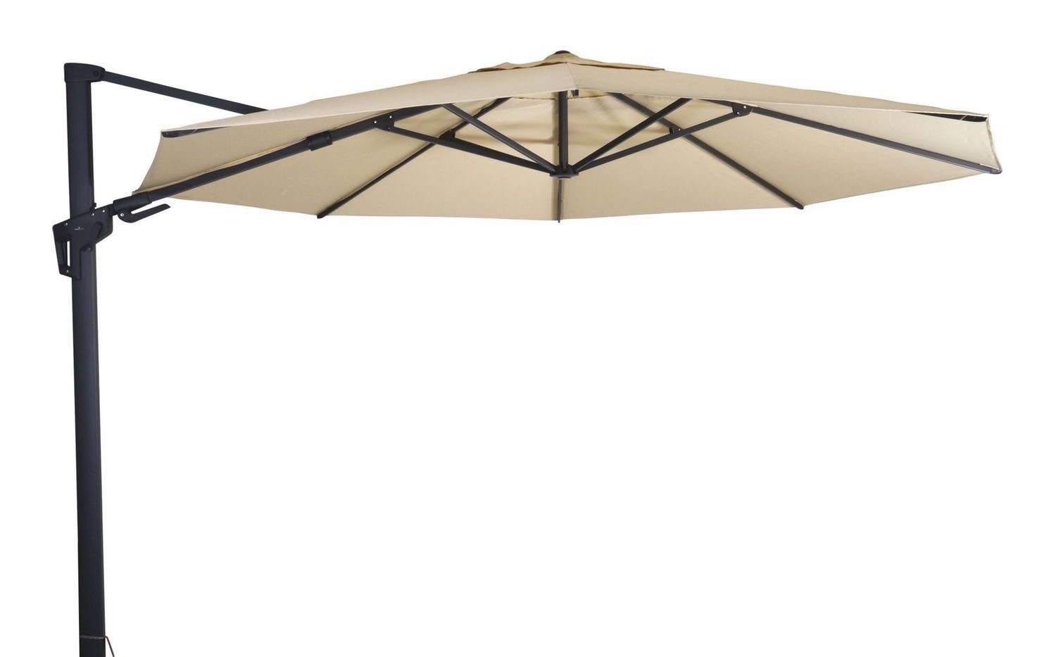 Lesli Living Sonnenschirm Lesli Living Sonnenschirm Ampelschirm "Virgo Flex" Ecru ø 3,5 m