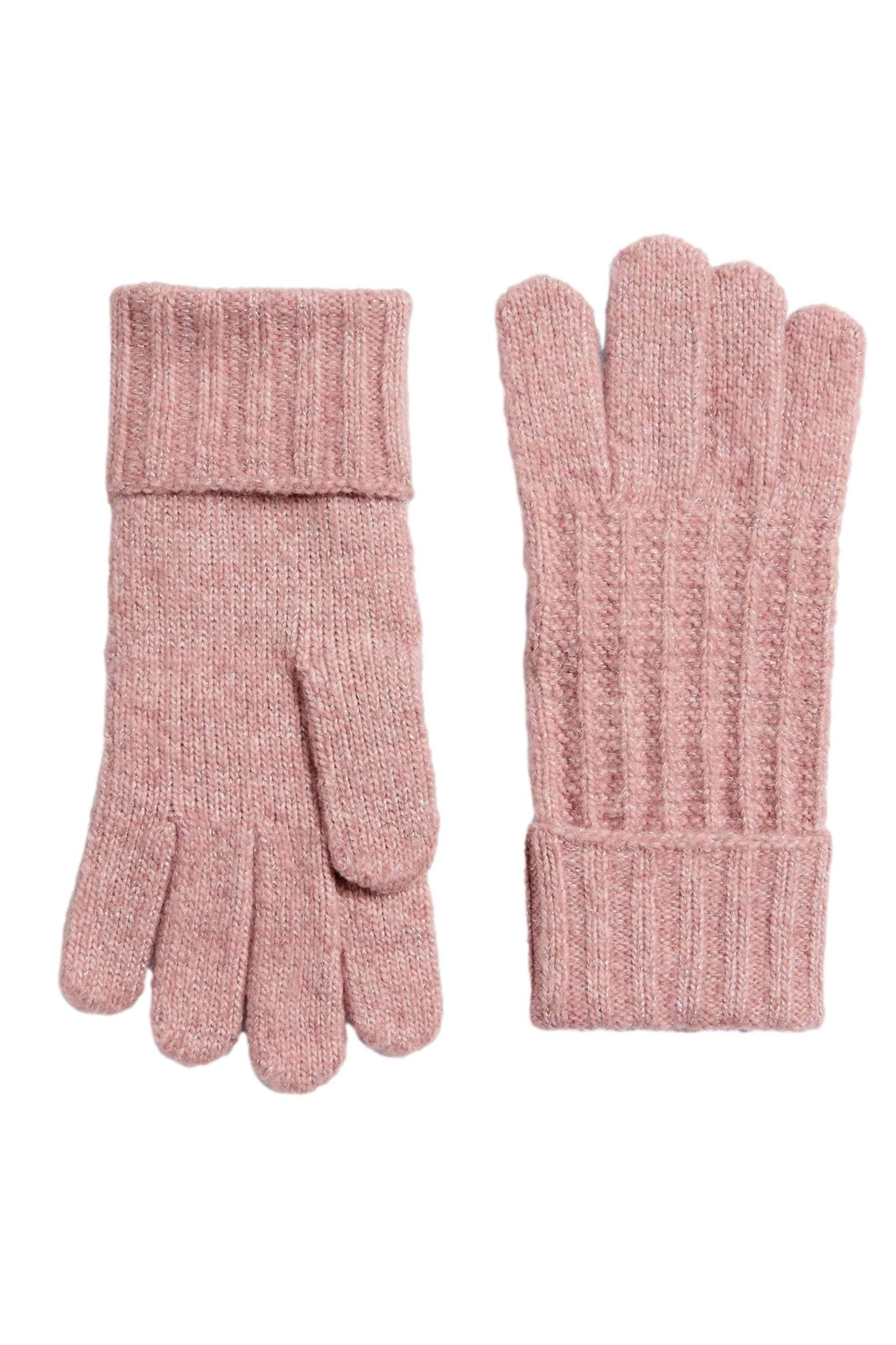 Strickhandschuhe Lipsy Gerippte Strickhandschuhe mit Glitzer
