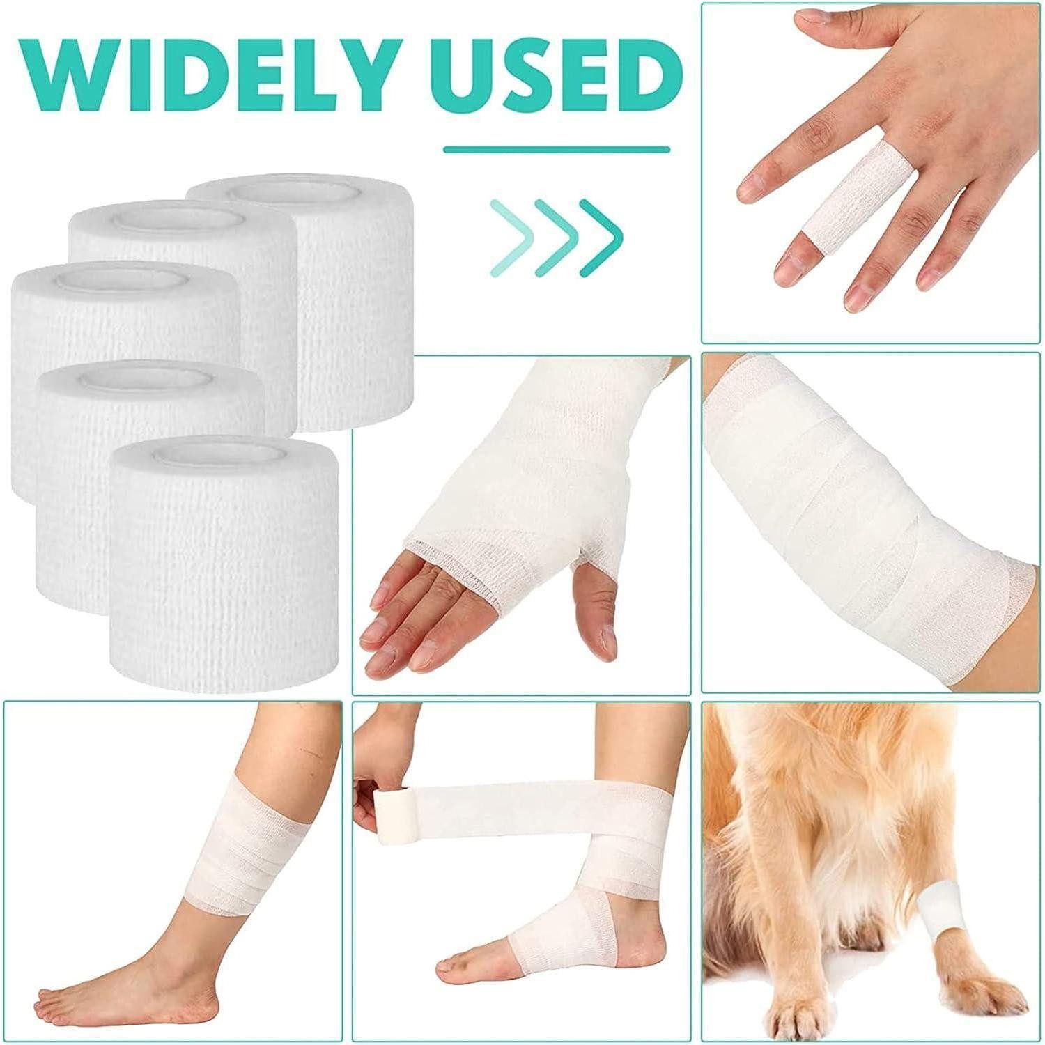 LuxusKollektion Bandagierunterlage Selbstklebender Verband Pferd 9x5cmx4,5m elastisch atmungsaktiv
