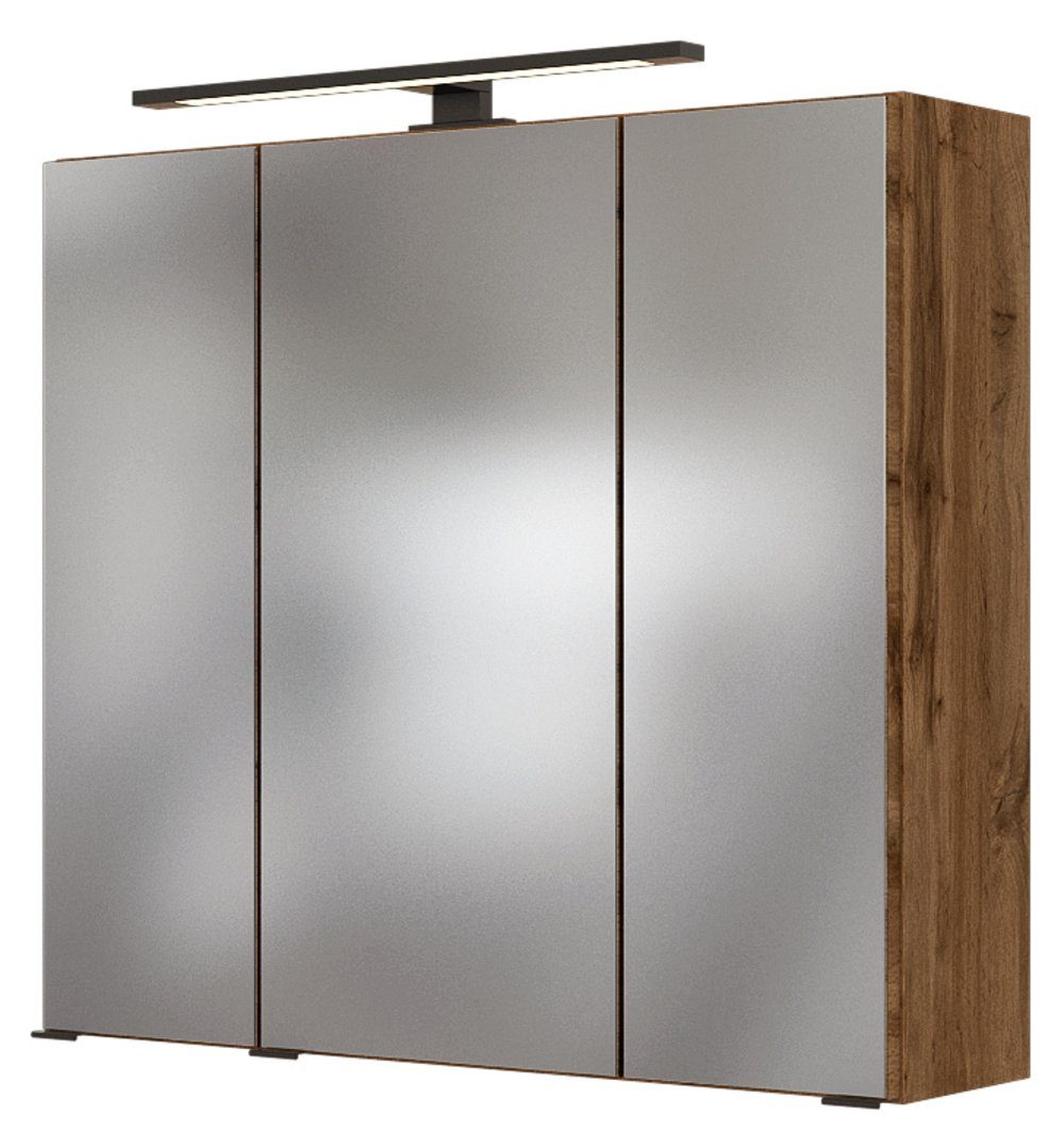 HELD MÖBEL Spiegelschrank Luzern 80 cm Wotaneiche günstig online kaufen