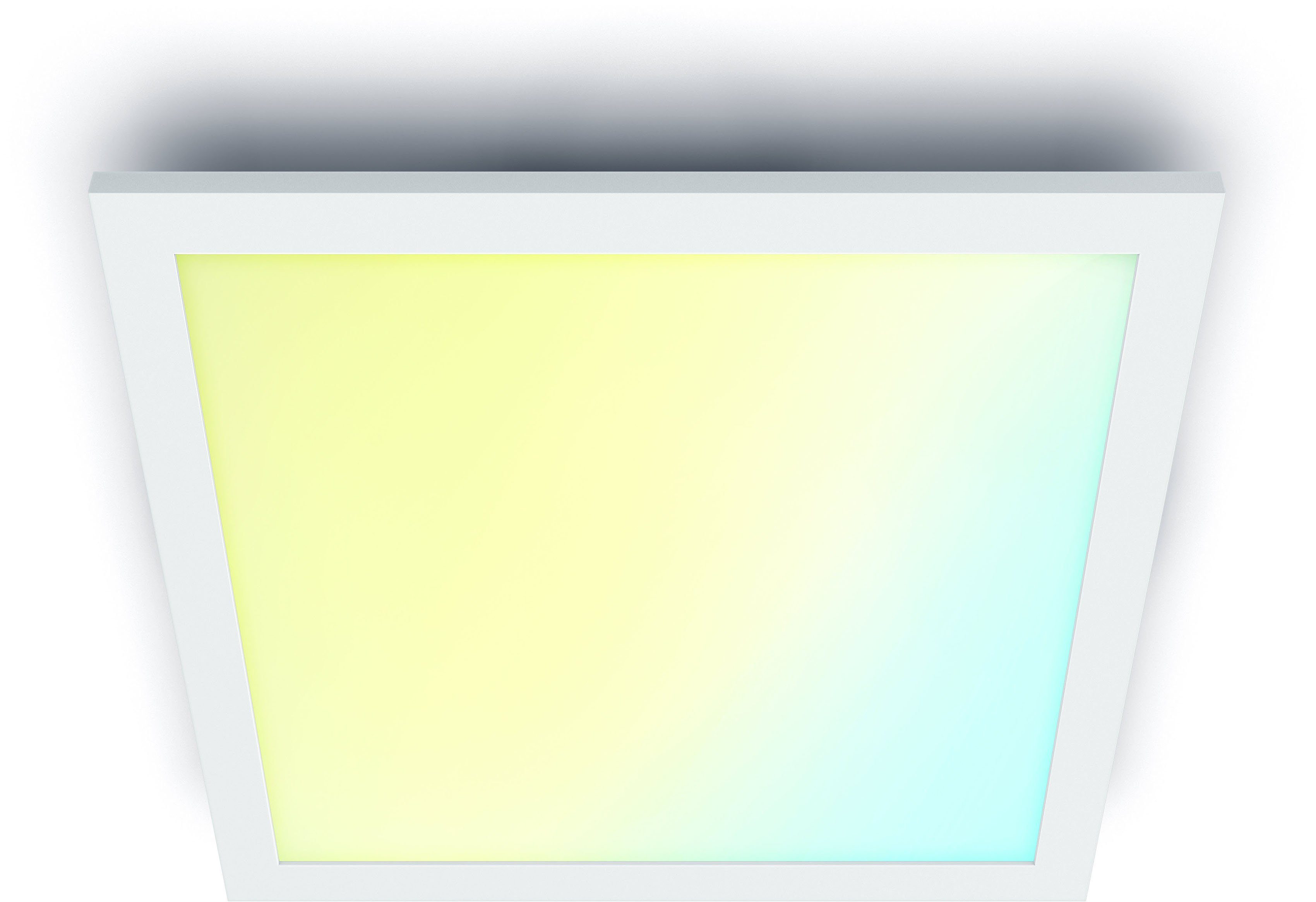 WiZ LED Quadratisch, kaltweiß, Dimmer, - bis Deckenleuchte White, Warmes Weißlicht einstellbar warmweiß integriert, LED Tunable kühles fest