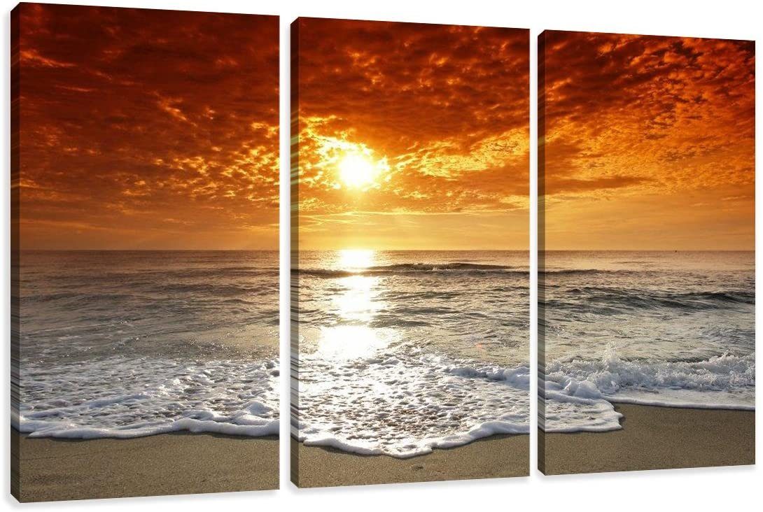 Bild 3 er Set auf Leinwand von Visario fertig gerahmt 150 x 90 cm