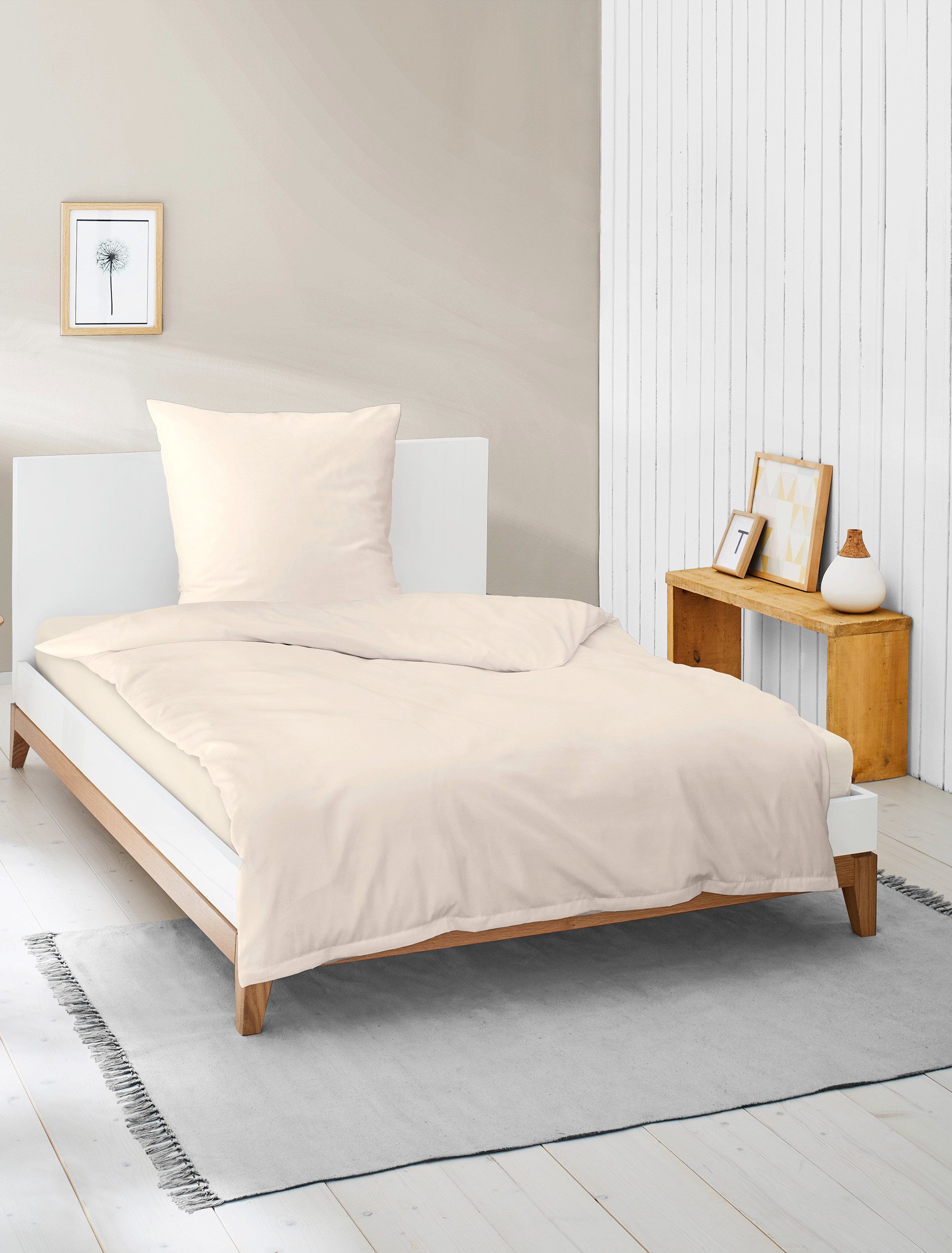 BIERBAUM Bettwäsche Elegant uni, Mako-Satin, 2 günstig online kaufen