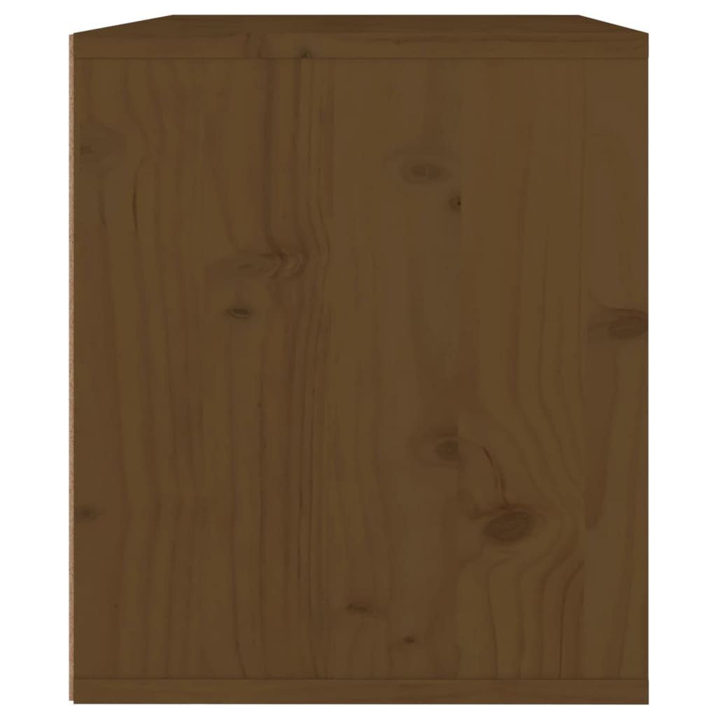Regal Massivholz 1-tlg. vidaXL 45x30x35 Honigbraun Wandschrank Kiefer, cm