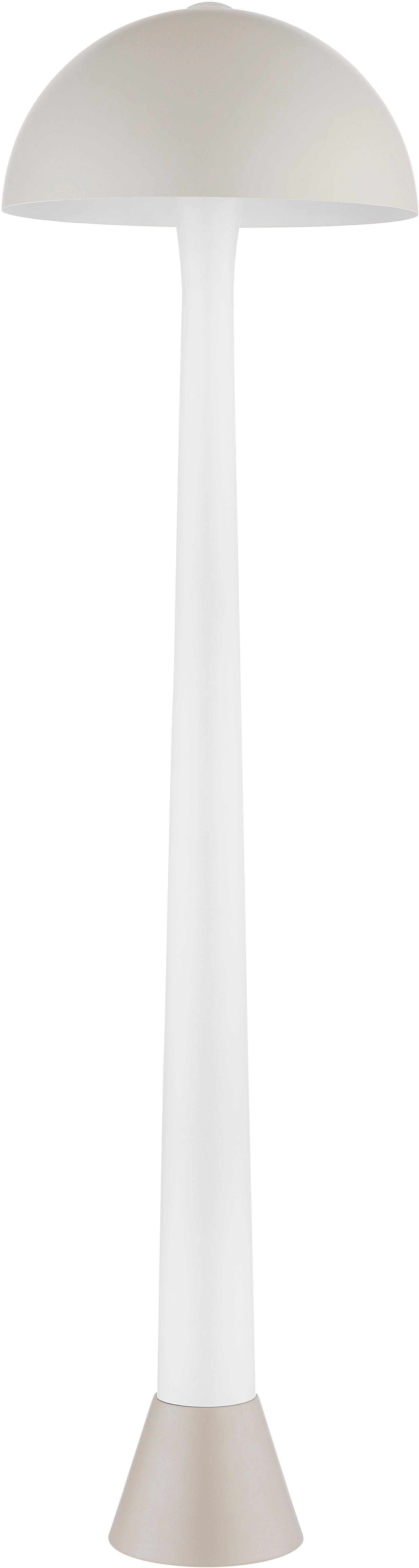 GLOBO LIGHTING Stehlampe MERLIN, ohne Leuchtmittel, warmweiß - kaltweiß, Stehlampe mit Pilzschirm