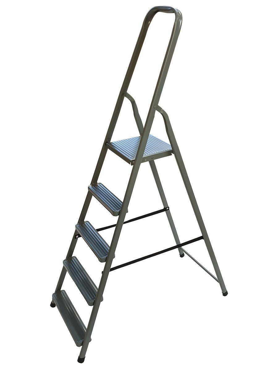 VaGo-Tools Vielzweckleiter VaGo Haushaltsleiter (Stück) Stahl Stufen 5 Leiter