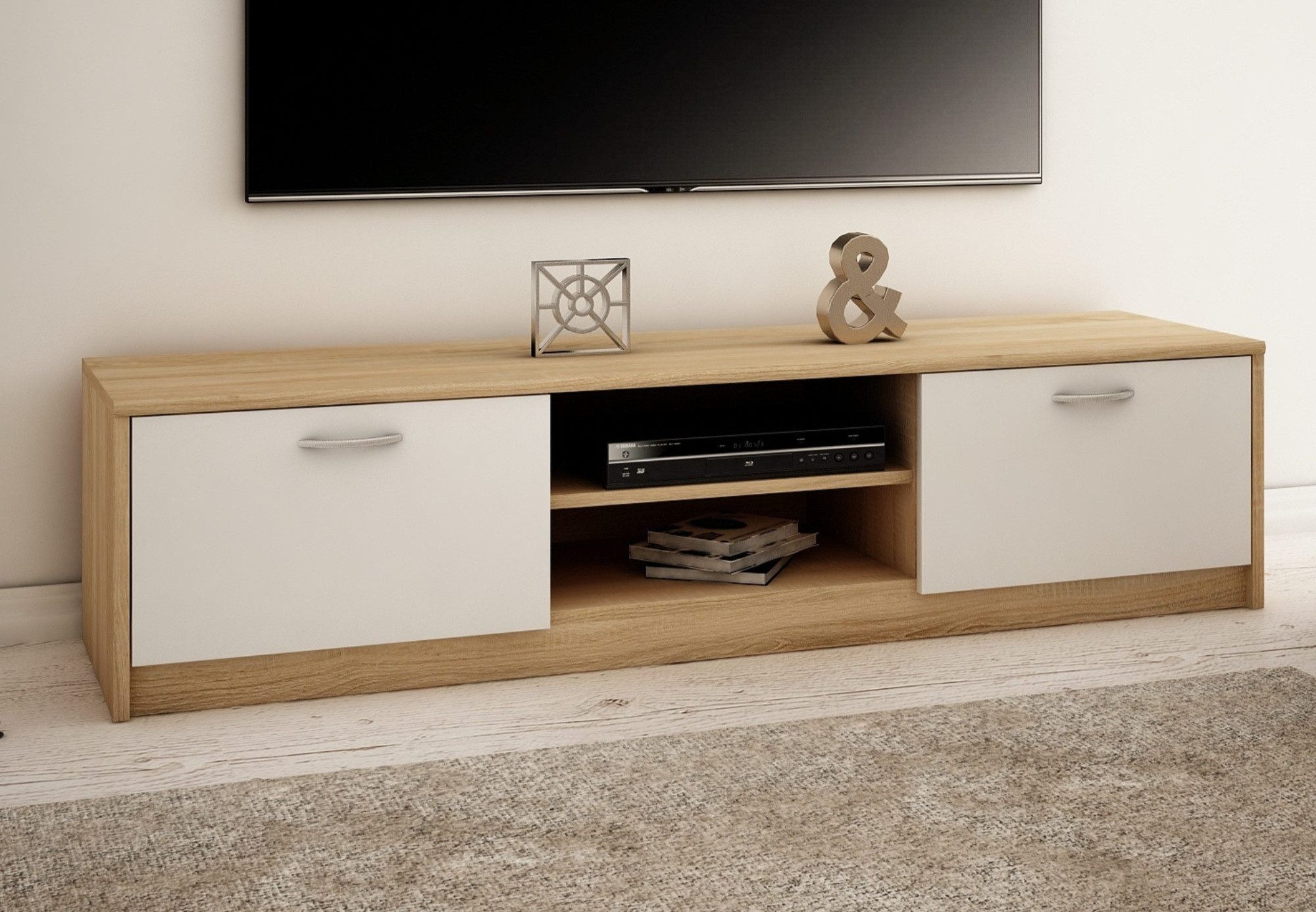 Home Collective TV-Schrank 160cm breit Lowboard mit matter Oberfläche Ferns günstig online kaufen