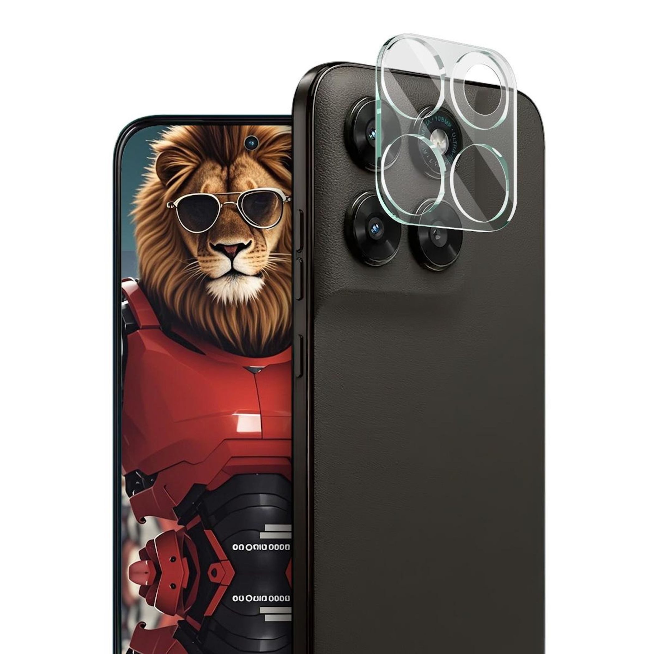 Wigento Kameraschutzglas Linsenschutz für Motorola Moto G67 5G / G77 9H Hartglas Komplettschutz für Motorola Moto G67 5G / G77, 9H Glas, HD-Klarheit, kratzfest