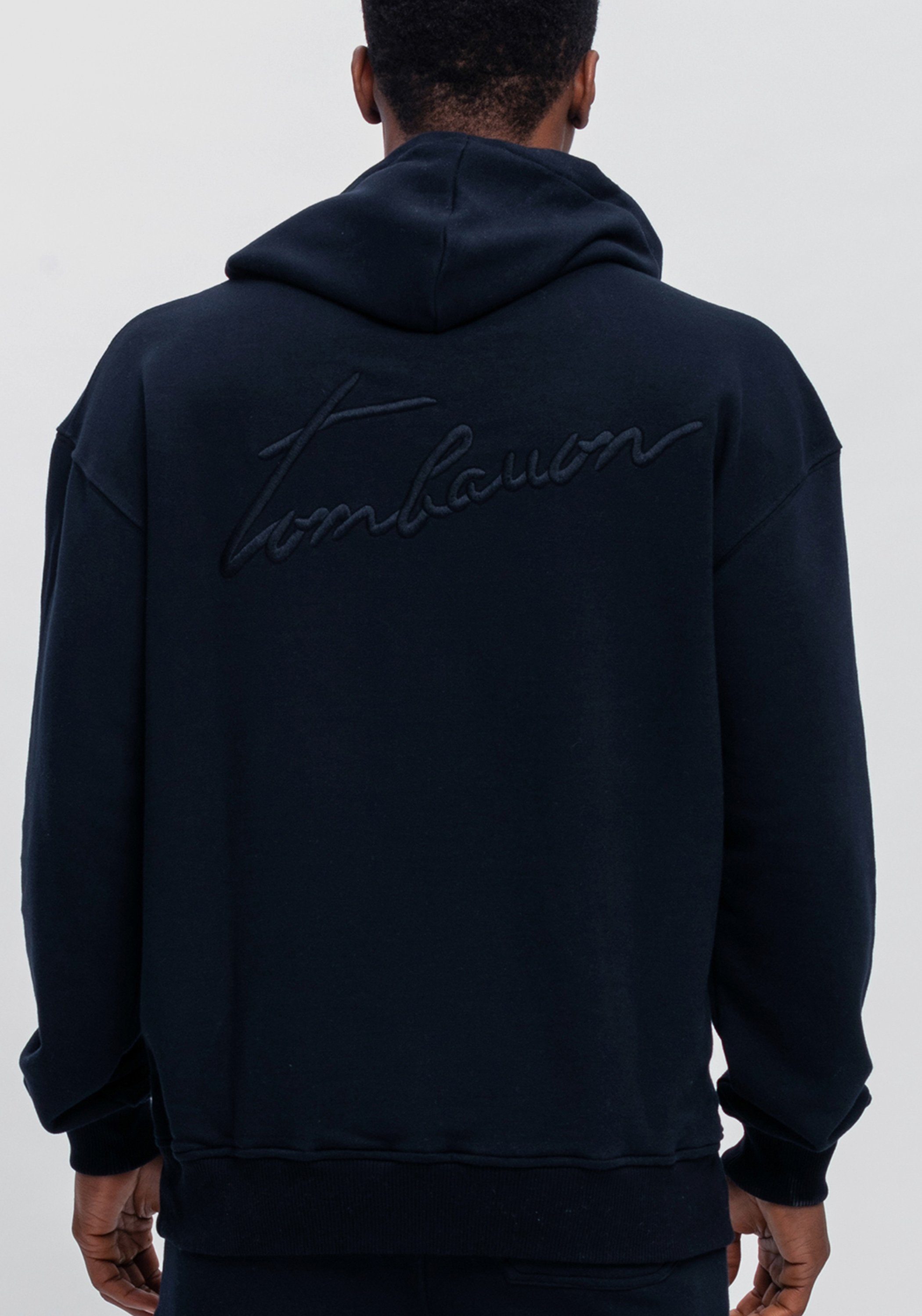 Tom Barron Jogginganzug mit Hoodie, und Label-Stickerei