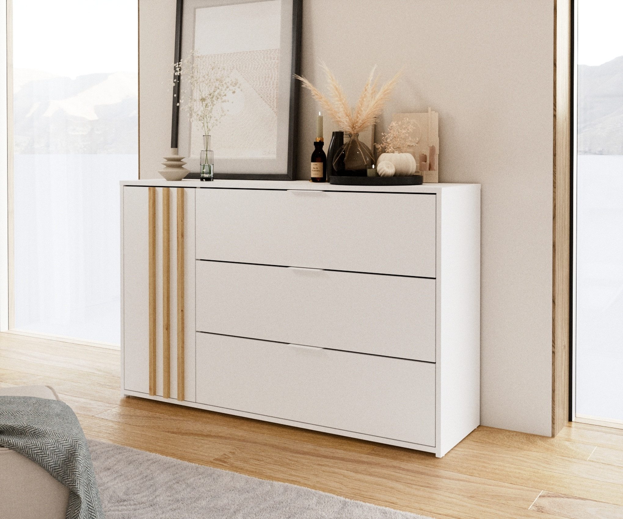 Kommode Sideboard, Wohnschrank, Anrichte, praktisch Schrank