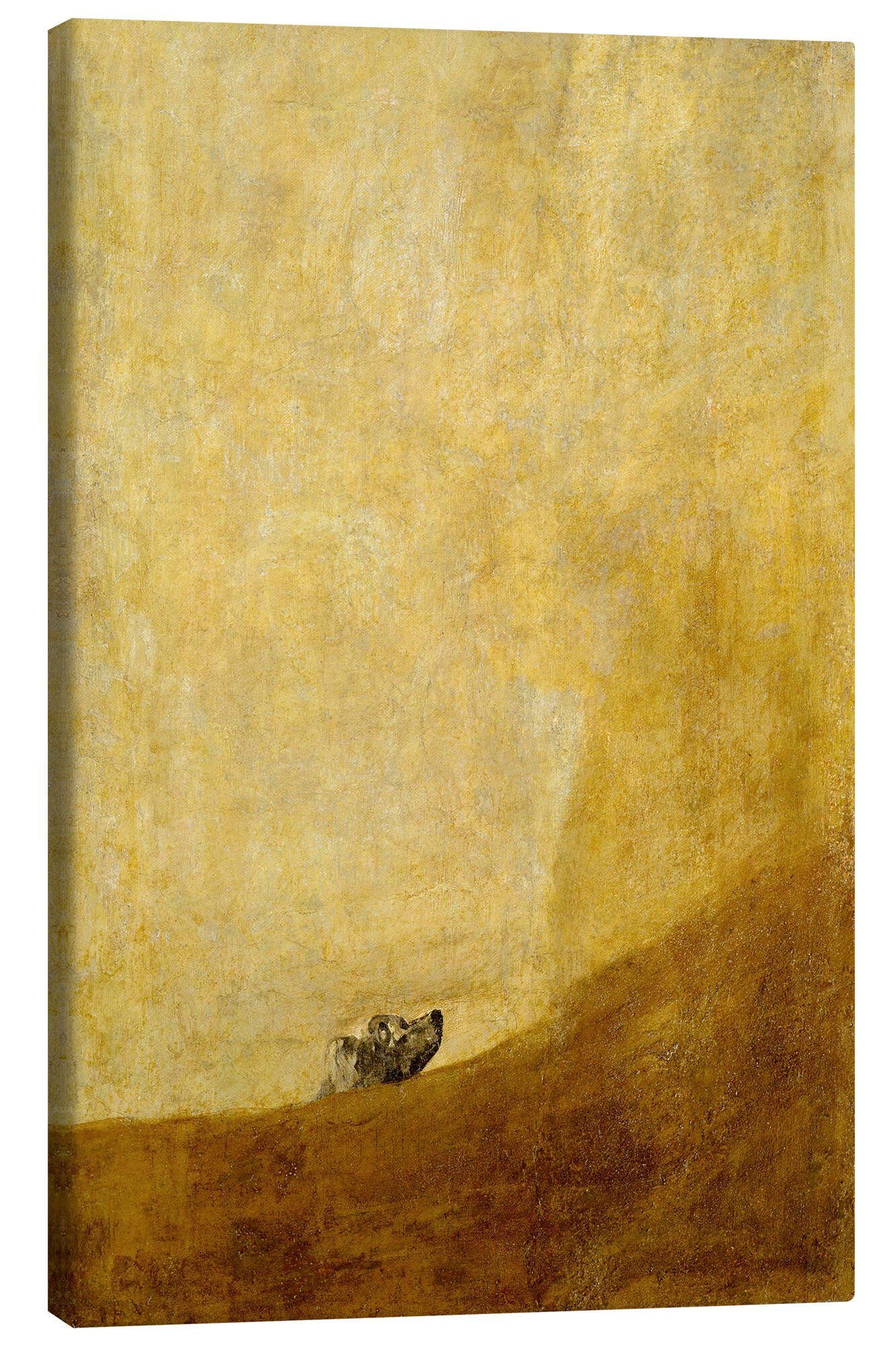 Posterlounge Leinwandbild Francisco José de Goya, Hund, Malerei