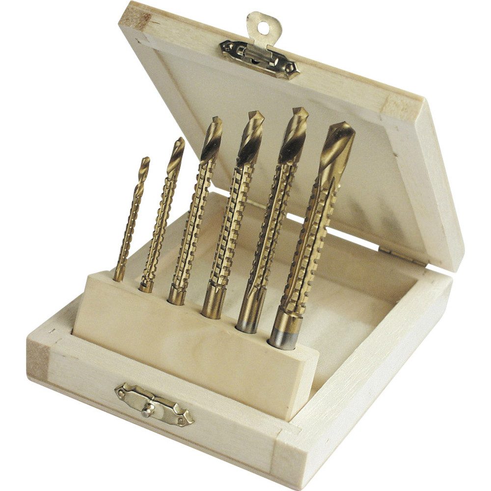 Brüder Mannesmann Werkzeuge Metallbohrer Brüder Mannesmann M54606 HSS Metall-Fräsbohrer-Set 6teilig 3 mm, 4 mm