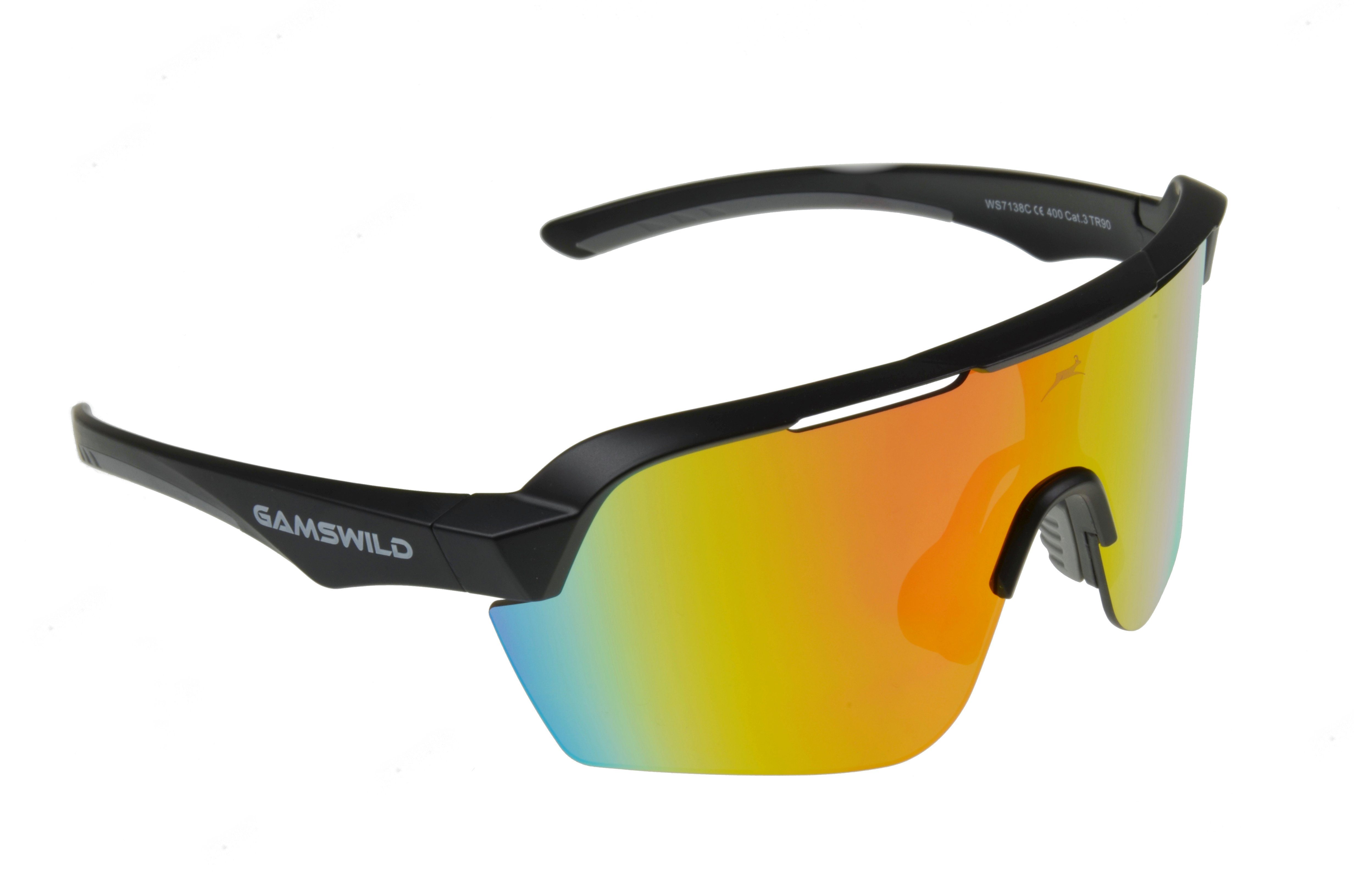 Gamswild Sportbrille »WS7138 Sonnenbrille Fahrradbrille Skibrille Damen  Herren Unisex, pink, mintgrün, schwarz«, extra große Scheibe online kaufen  | OTTO