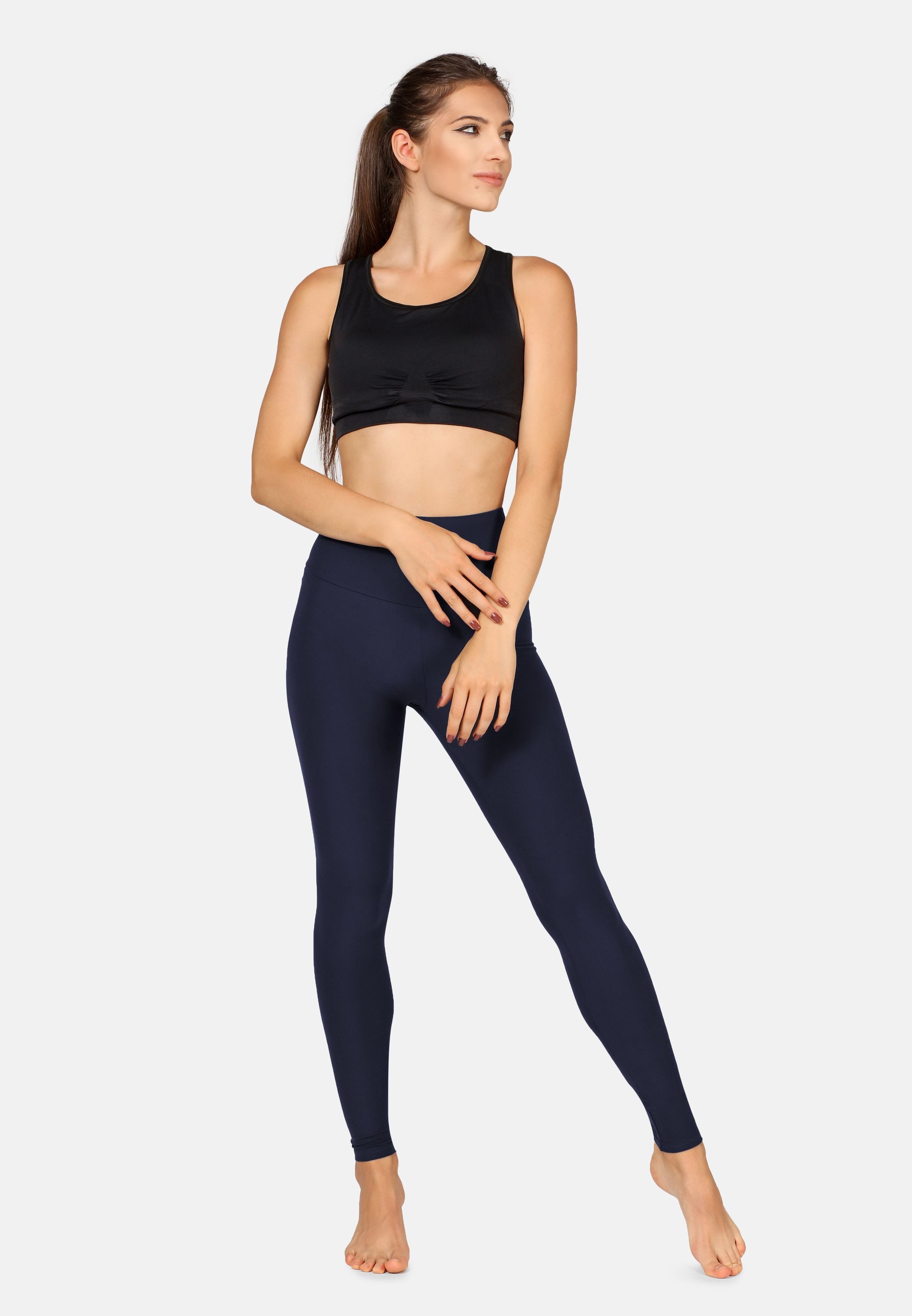 Merry Style Leggings Damen Lange Sporthosen Tights MS10-300 (1-tlg) mit hoher Taille