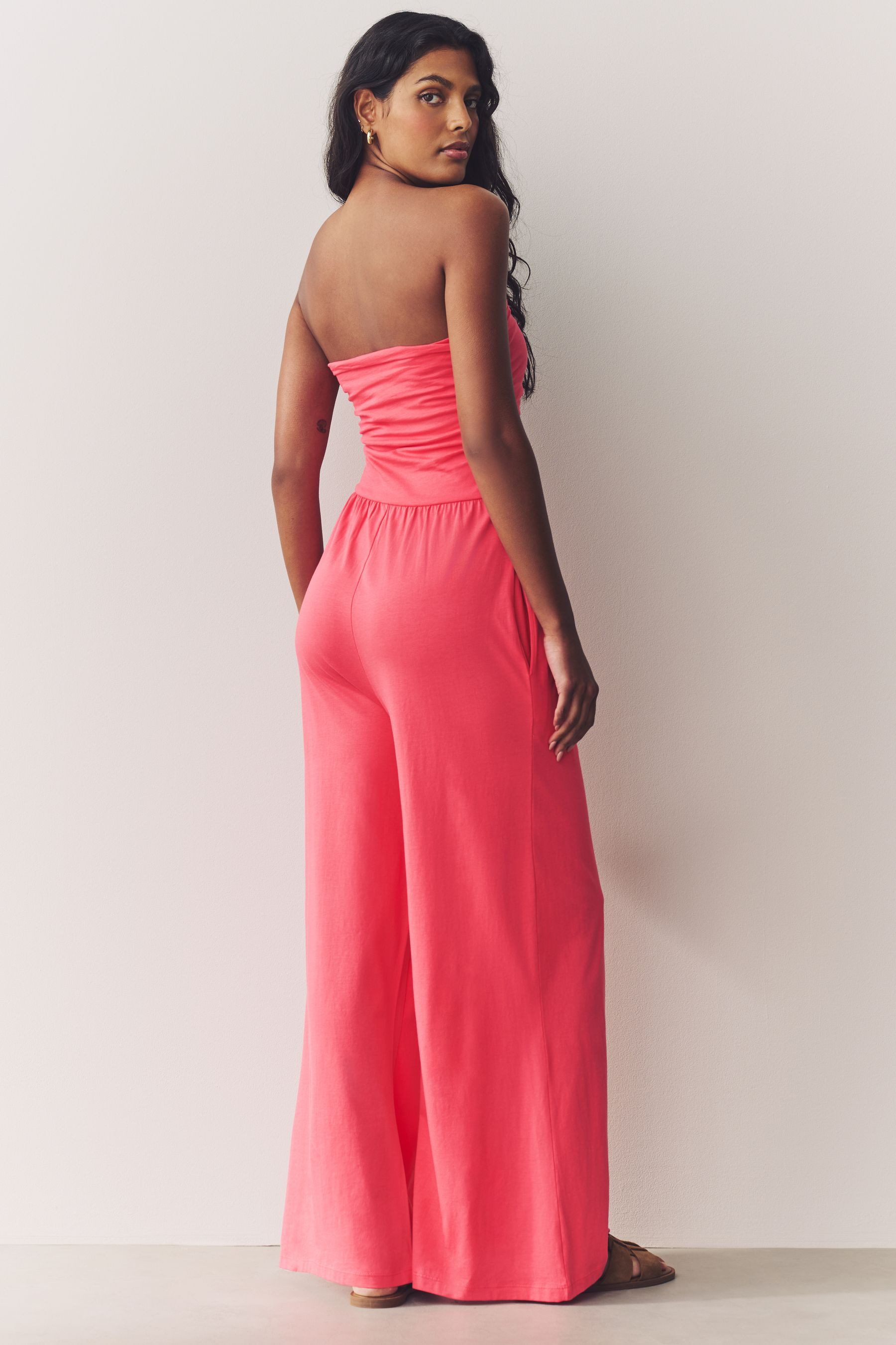 Next Jumpsuit Bandeau-Jersey-Overall aus 100 % Baumwolle (1-tlg) günstig online kaufen