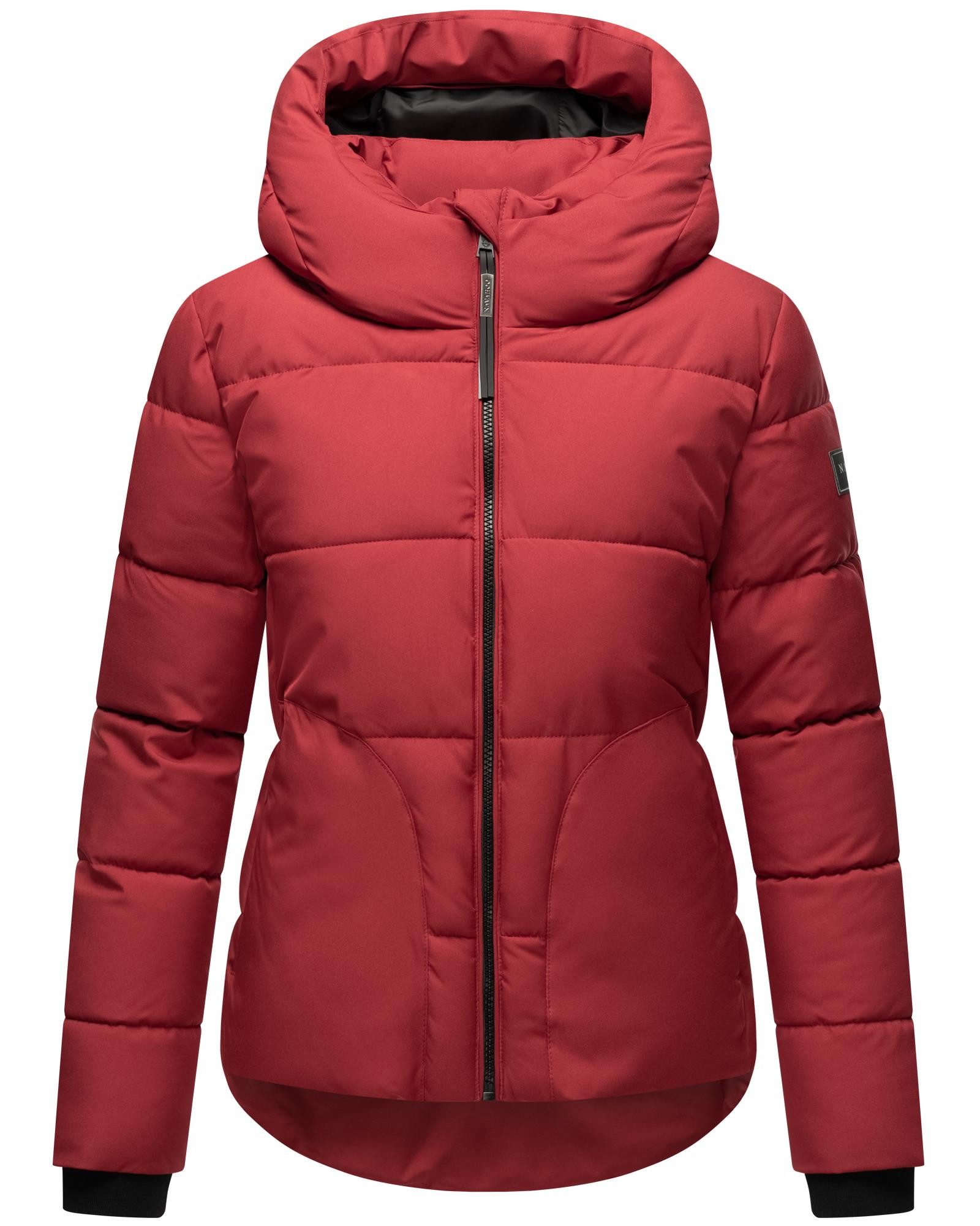 Navahoo Steppjacke Lachperle XIV Kurze gesteppte Damen Winterjacke mit hohem Kragen und Kapuze