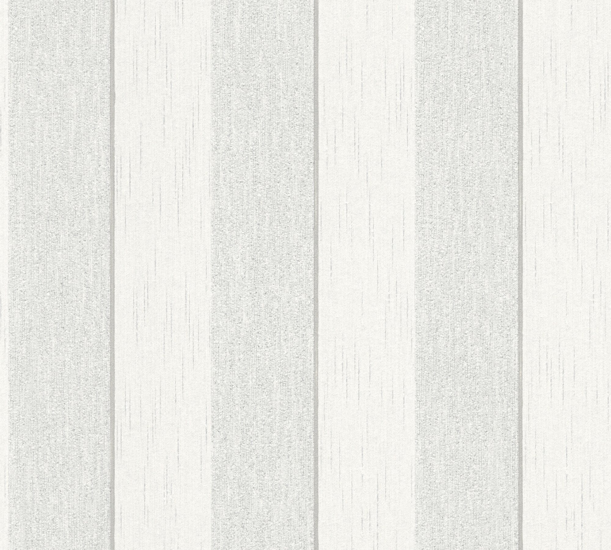 A.S. Création Architects Paper Textiltapete Tessuto, samtig, gestreift, Tapete Streifen grau/weiß