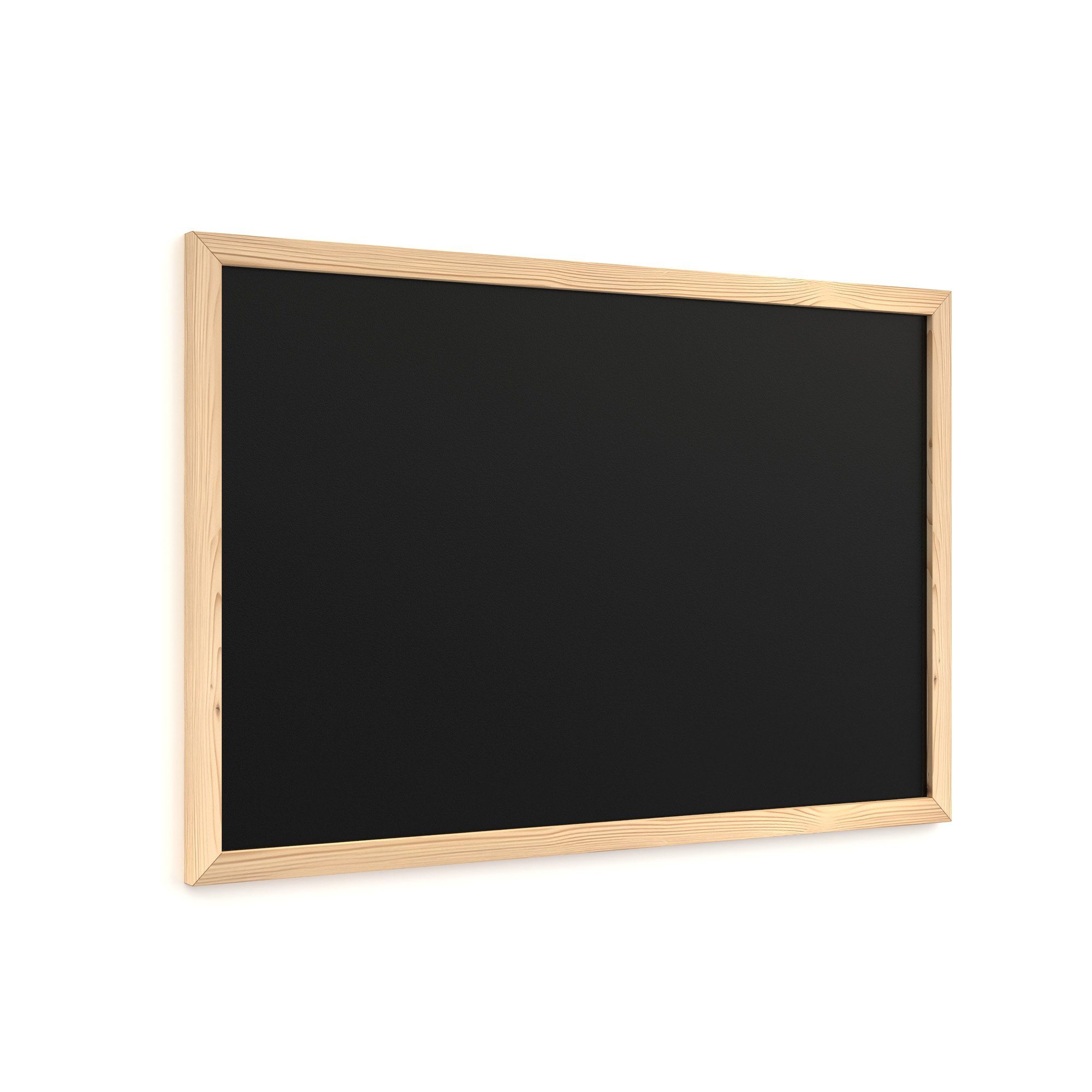 ALLboards Wandtafel Schwarze Kreidetafel, ECO-Holzrahmen