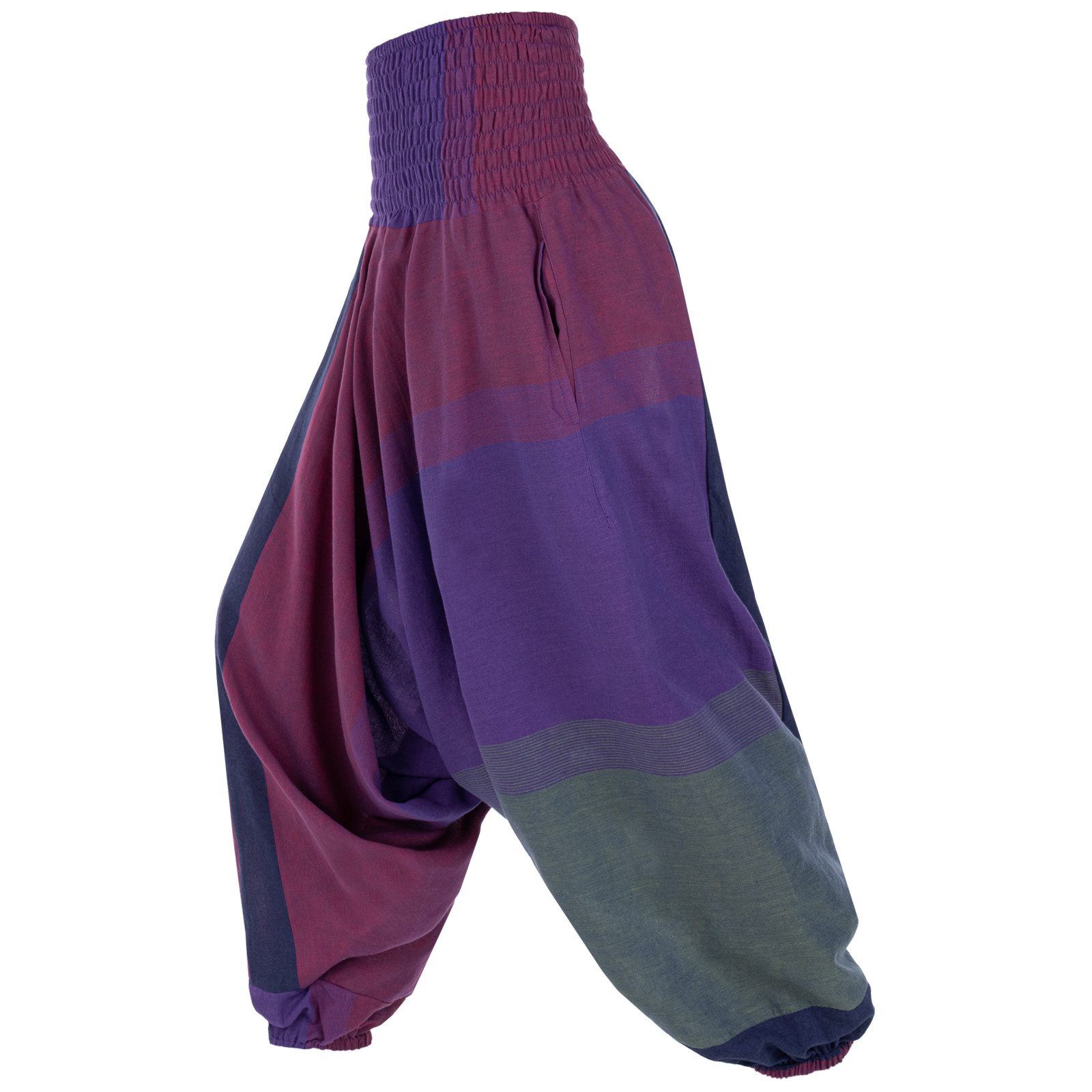 KUNST UND MAGIE Haremshose Damen orientalische Yoga Freizeit Haremshose Wellnesshose Jodpurhose